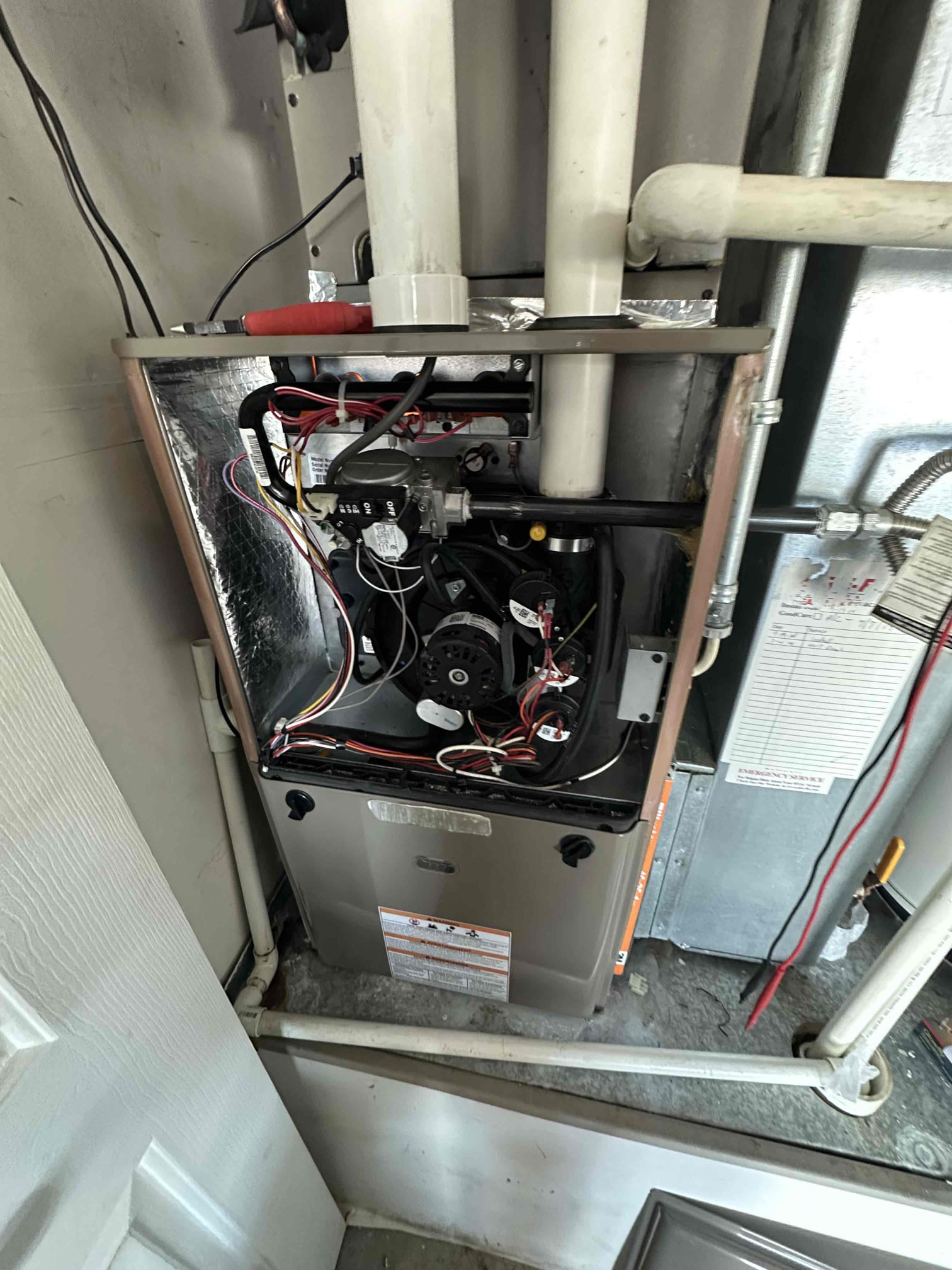 Upon arrival, I inspected the furnace and identified a malfunctioning ignitor as the root cause of the issue. After replacing the faulty ignitor with a new one, I conducted a thorough test to ensure proper functionality. The furnace is now operating efficiently, providing reliable heating. The system was cleaned, and all components were checked for optimal performance.