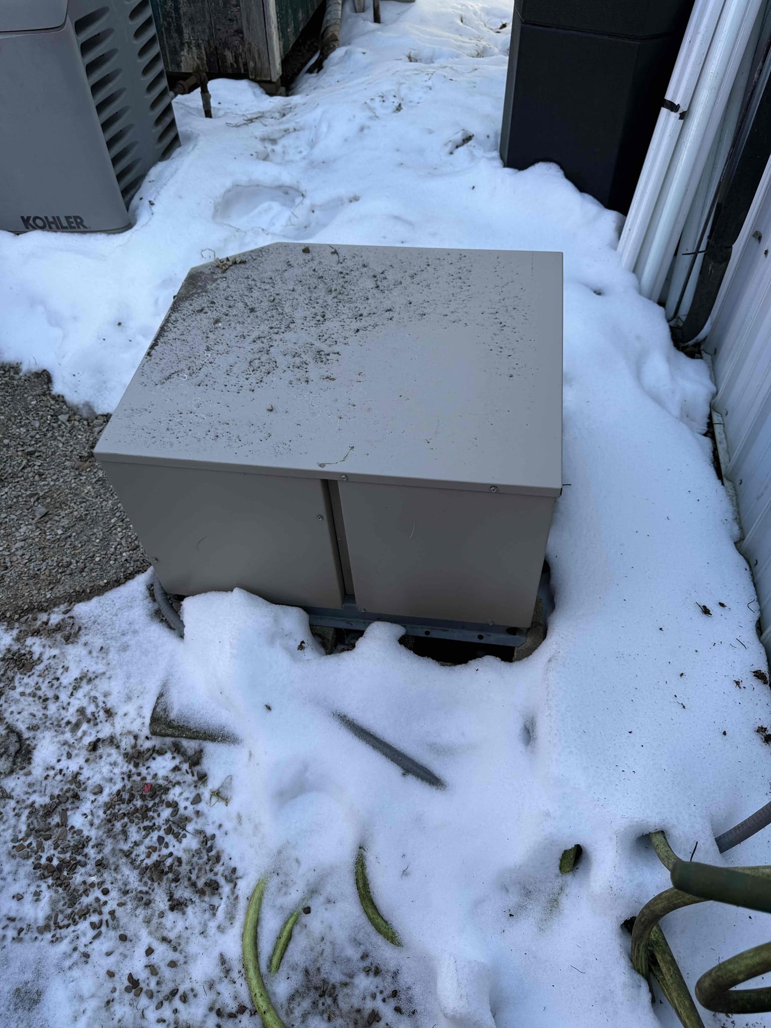 Upon arrival, the system was experiencing low pressure. I added 1.5 pounds of 404a refrigerant to the system. I thoroughly inspected the line set and indoor unit to locate any potential leaks but found none. After ensuring there were no leaks, I recharged the system to the appropriate pressure. If any further issues arise, the customer has been instructed to contact us for additional assistance.