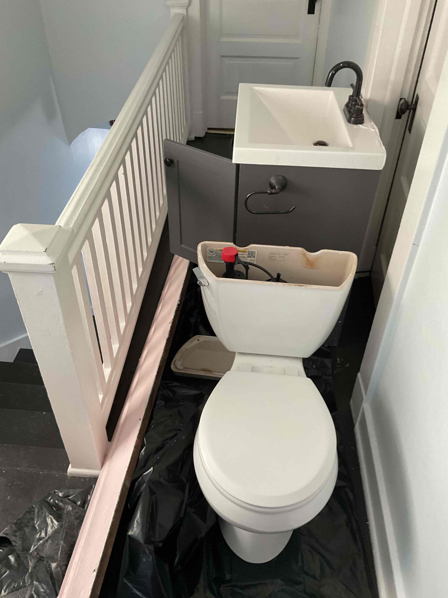 This estimate details the replacement of all existing ABS drain lines with new PVC drain lines. The work involved cutting access holes in the kitchen ceiling to remove and replace the existing drain piping. The toilet drain was also replaced, and a new flange was installed. Additionally, the shower drain and P-trap were removed and replaced with new PVC piping. To facilitate access, the vanity was removed, and a hole was cut in the wall behind it to tie into the existing vent and run a new drain line for proper connection. All new PVC drain lines were tied into the existing vent system and connected to the existing ABS piping in the basement. This estimate covers drain line replacement only. After plumbing repairs are completed, we are not responsible for any drywall, ceiling, or wall repairs resulting from access or installation. Any additional work or unforeseen issues beyond the scope of this estimate will require a written change order and may result in additional charges.