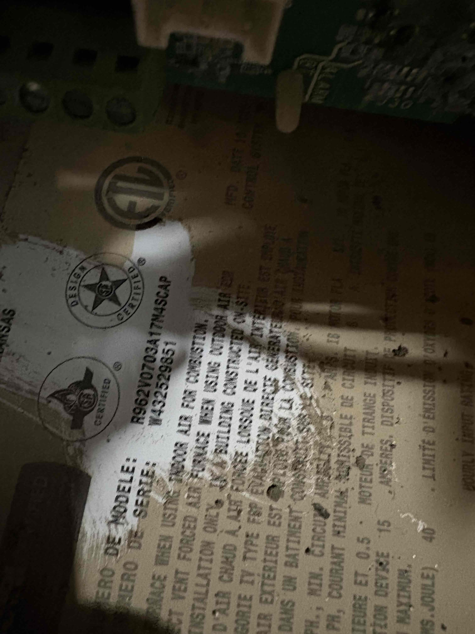 Upon inspection, the heating unit was not functioning. Using Bluetooth, I connected to the circuit board, which displayed unusual error codes. A thorough examination revealed corrosion at the bottom of the circuit board. Additionally, there was water in the blower section of the furnace, although the customer reported no visible standing water near the unit. Photos were attached to the job report. I placed an order for a new circuit board to resolve the issue.