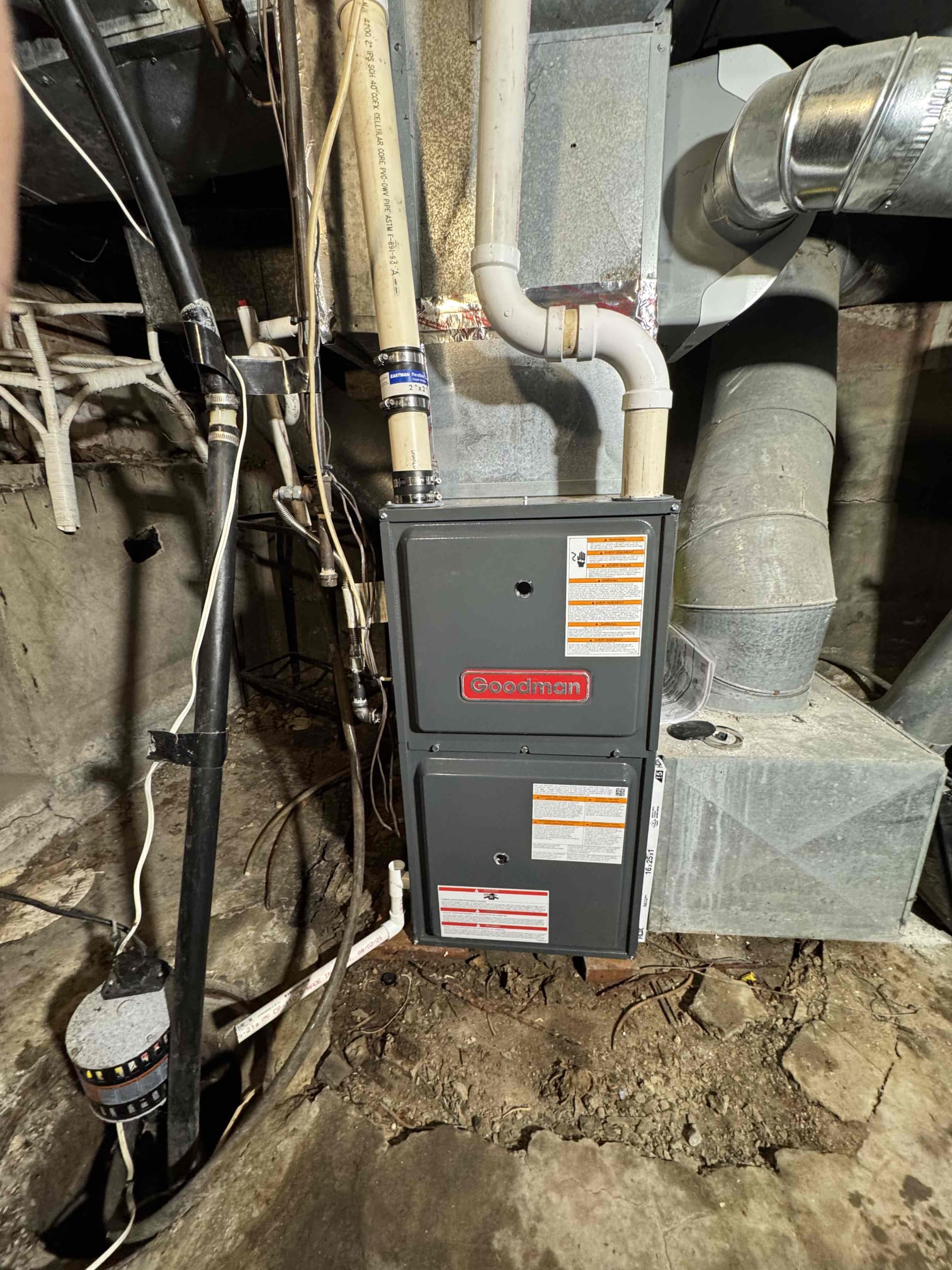 Installed furnace 