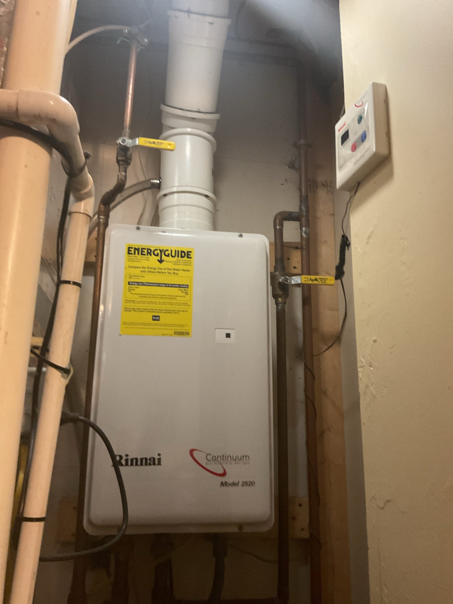 Today, I performed a comprehensive plumbing maintenance check. I flushed the Rinnai tankless water heater with vinegar, ensuring it operated without issues. Both bathrooms' toilets were inspected and reset, showing no wobbling or leaks. The shower handles and lav faucets functioned perfectly, with no water leakage. The kitchen faucet and garbage disposal were also in excellent condition, working smoothly. Overall, all plumbing fixtures were inspected and found to be in great working order.