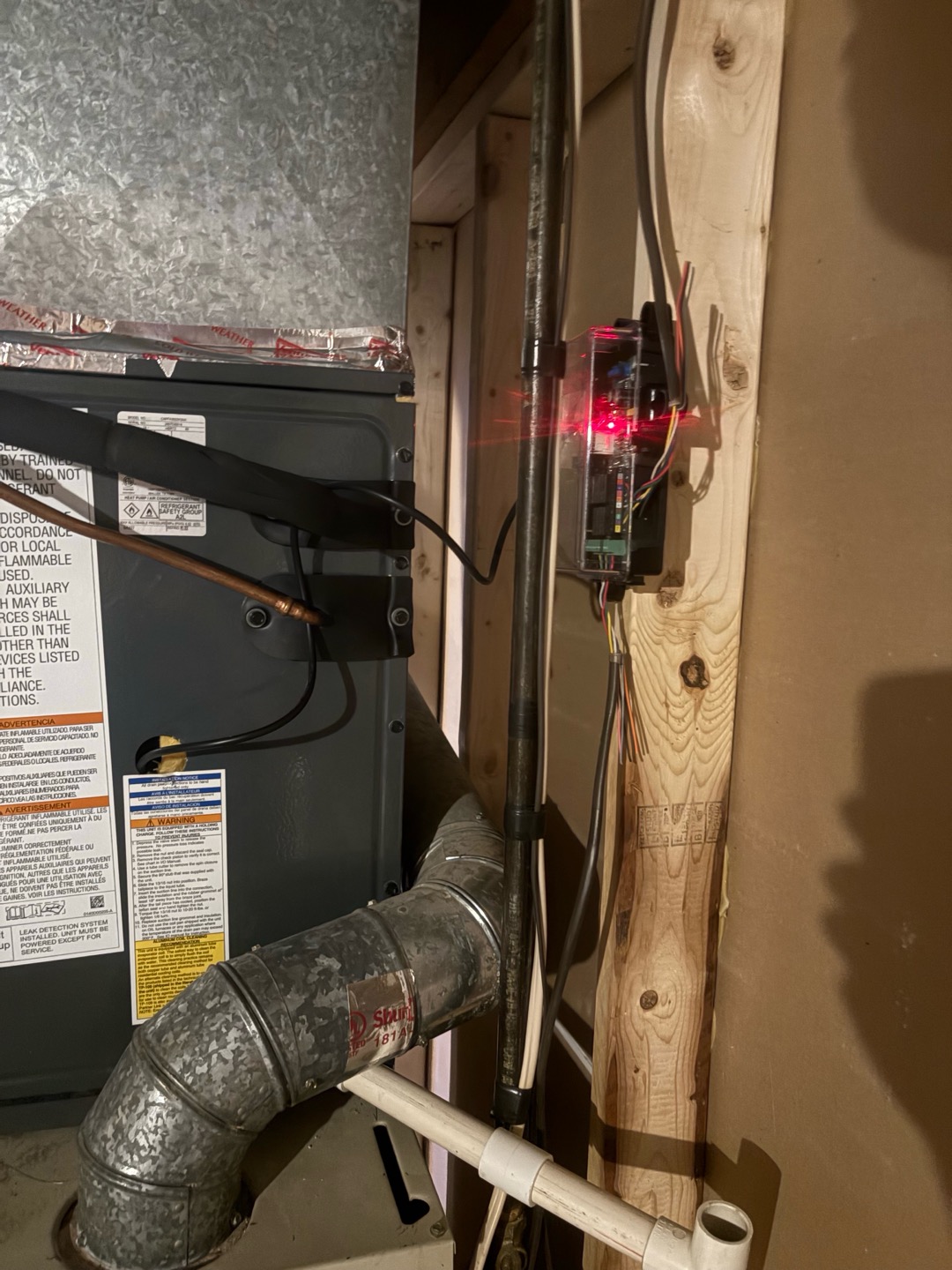 Pickerington, OH - I successfully completed the installation of a new pad whip, ensuring it was securely fastened and properly aligned. I then applied a quick-diss connector to the metal line set, ensuring a tight and leak-free connection. The metal coil was carefully unrolled and positioned to avoid any kinks or bends. I flushed the line set to remove any debris, ensuring optimal performance. The entire process was completed efficiently, with attention to detail and adherence to safety standards.