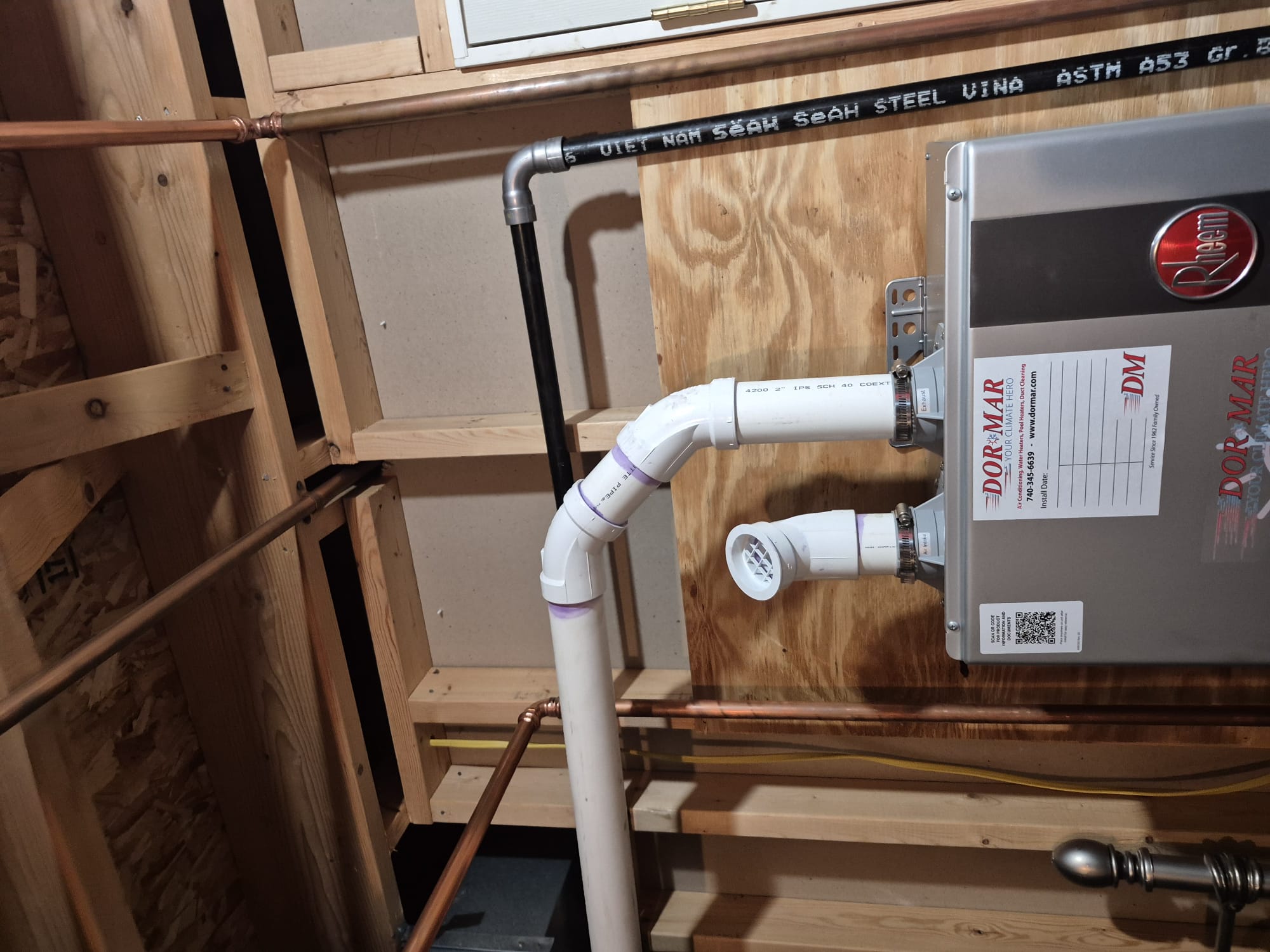 Hilliard, OH - We were called for a plumbing maintenance service. The client specifically requested that we flush their tankless water heater. Upon arrival, we confirmed it was indeed a tankless unit and proceeded with the flushing process. After ensuring the system was thoroughly flushed, we checked all connections and water lines, which were made of copper, to confirm there were no leaks. Additionally, we performed a radon test, which yielded a reading of 1.4. We verified that everything was functioning correctly before concluding the service.