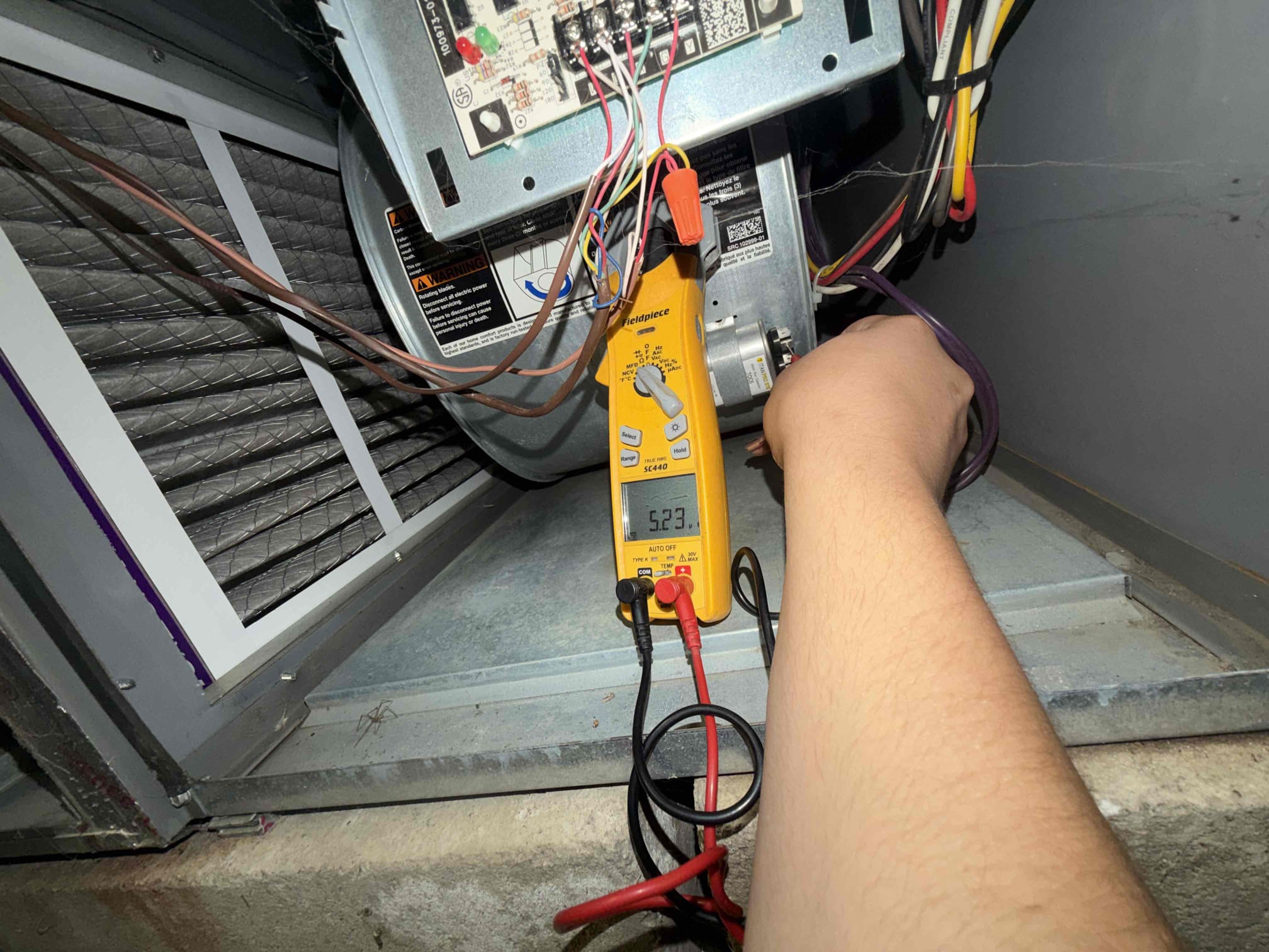 Lewis Center, OH - I performed a comprehensive furnace maintenance check, examining every component from the blower motor to the heat exchanger. The blower motor, capacitor, and control board were all functioning correctly. However, the inducer gasket showed signs of failure and was leaking water, which could lead to rust and further damage. Additionally, there was evidence of water seepage near the primary to secondary collector pan, potentially indicating a leak from the primary burner tubes. Despite these issues, the combustion analysis and CO readings were within normal ranges. I informed the client of these findings and recommended proactive replacement of the inducer gasket to prevent further complications.