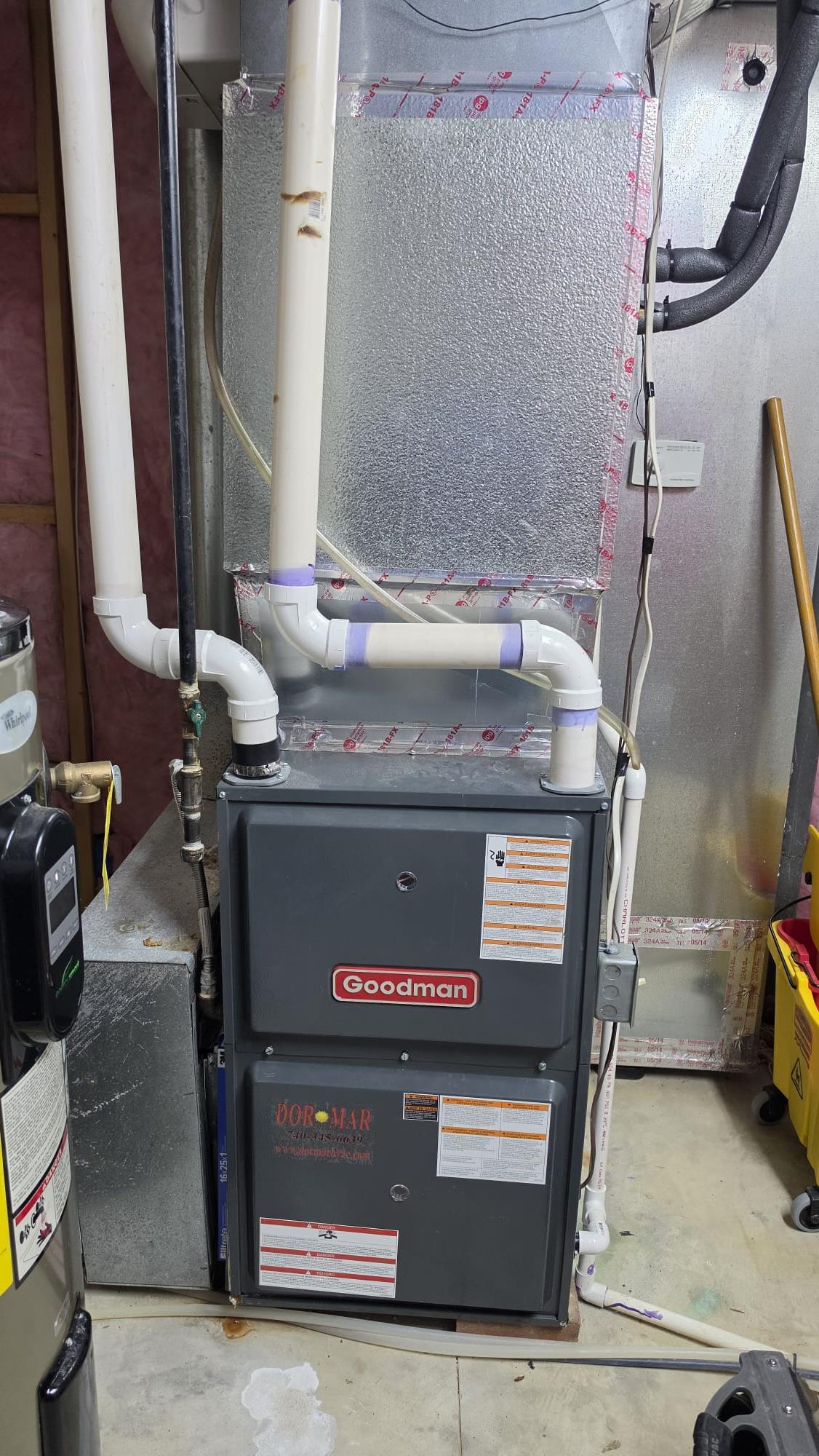 Baltimore, OH - I inspected the heating system and found significant rust on the heat exchanger and burners, indicating they need replacement. I submitted a parts order form for the necessary components and sent the repair estimate to the relevant email address. The system's functionality will be restored once the new parts are installed, ensuring efficient operation.