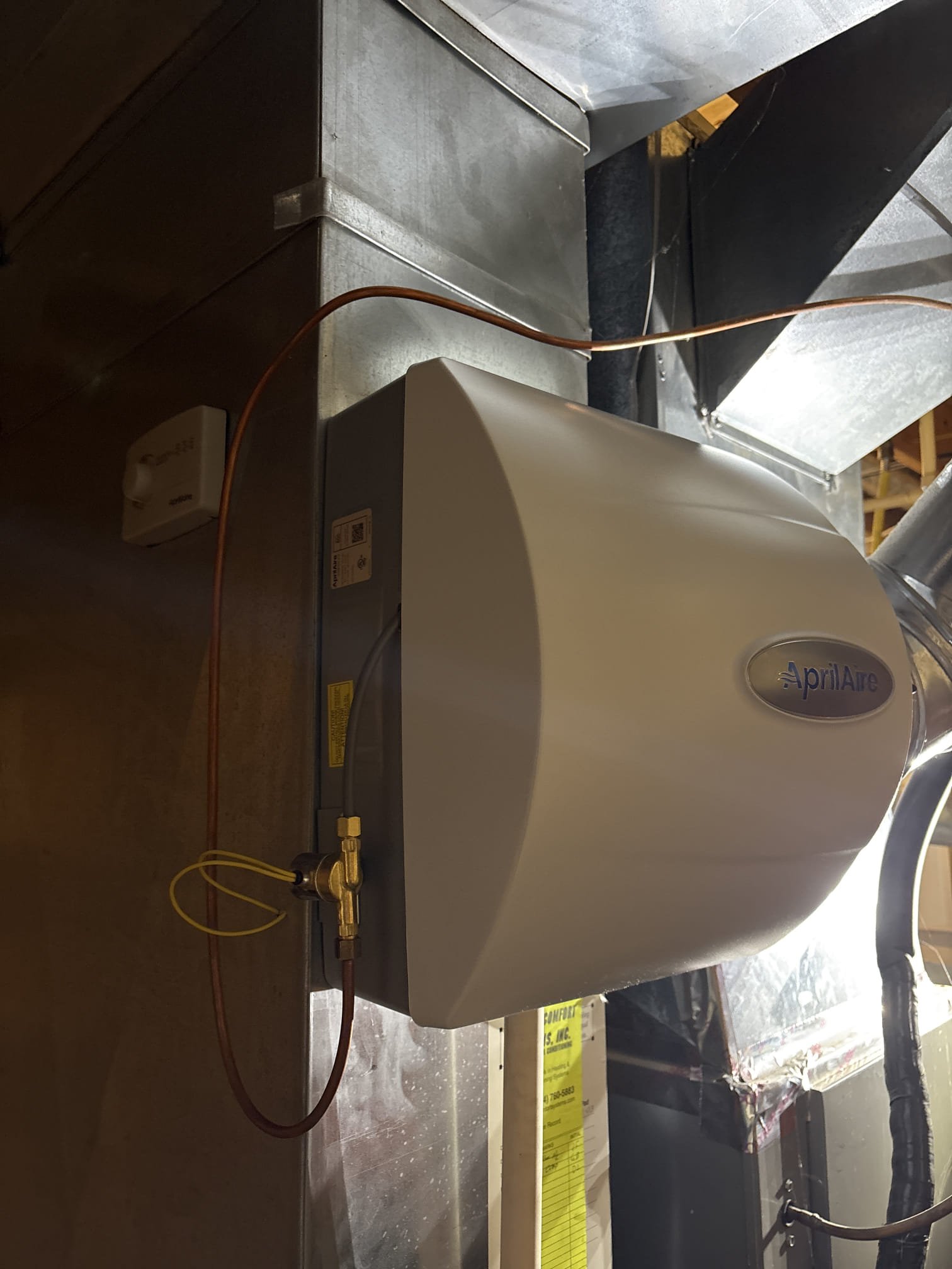 Powell, OH - We began by carefully removing the outdated, non-functional whole-house humidifier. After ensuring the area was clear, we installed a new, high-efficiency humidifier system. This involved precise measurements and connections to ensure optimal performance. The new system was configured to maintain ideal indoor air quality and comfort. We tested the system thoroughly to confirm it was operating correctly and efficiently. The result was a noticeable improvement in air quality and overall home comfort.
