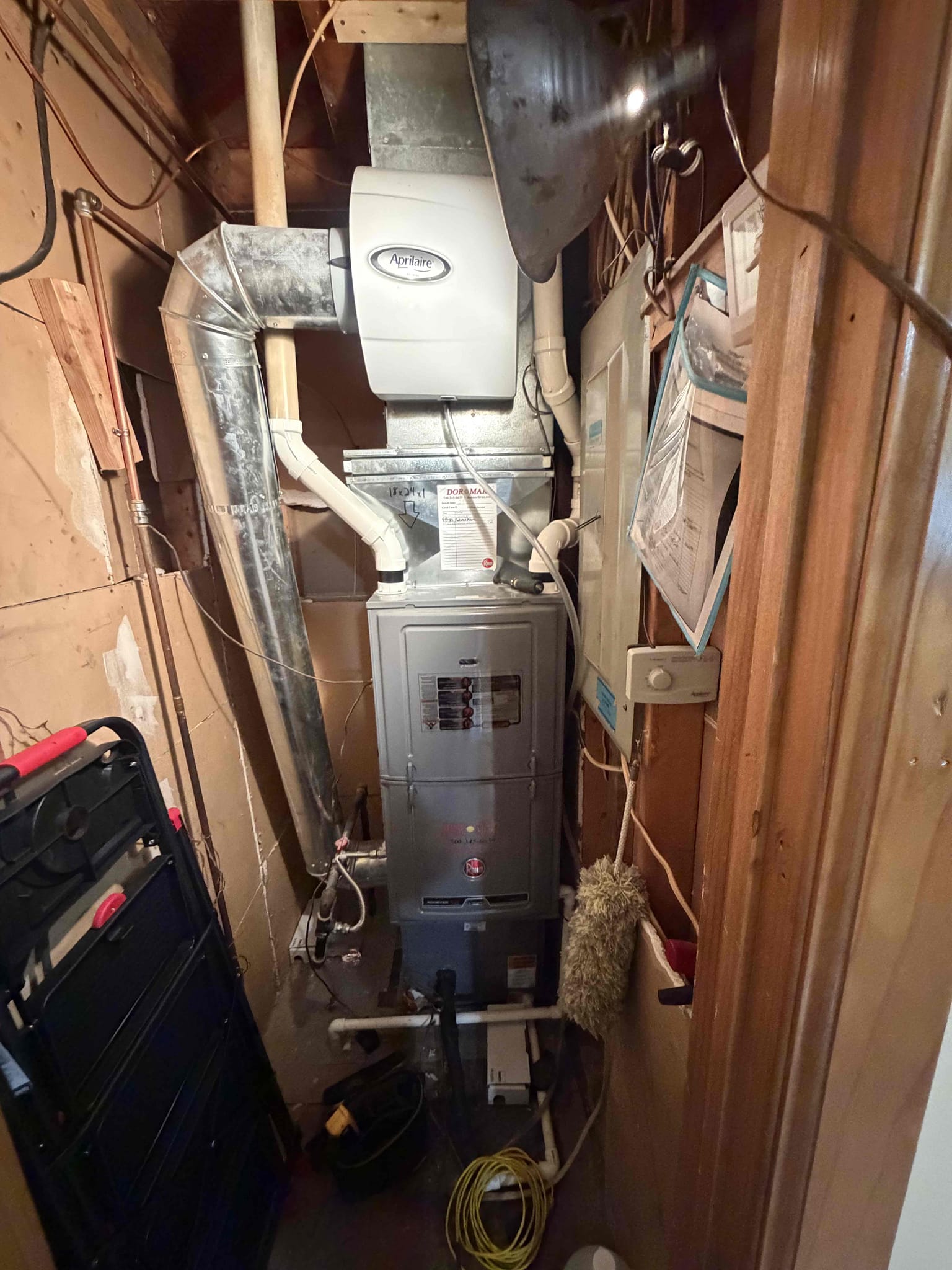 Johnstown, OH - During the furnace maintenance, I identified wasps attempting to build nests within the intake piping. This posed a risk to proper airflow and safe system operation. I carefully removed the debris and nesting material, ensuring no damage to the furnace components. Following the cleanup, I conducted a thorough inspection to verify system functionality. The furnace was confirmed to be operating efficiently and safely. Your heating system is now ready for reliable performance. Thank you for allowing us to assist in maintaining your home’s comfort.