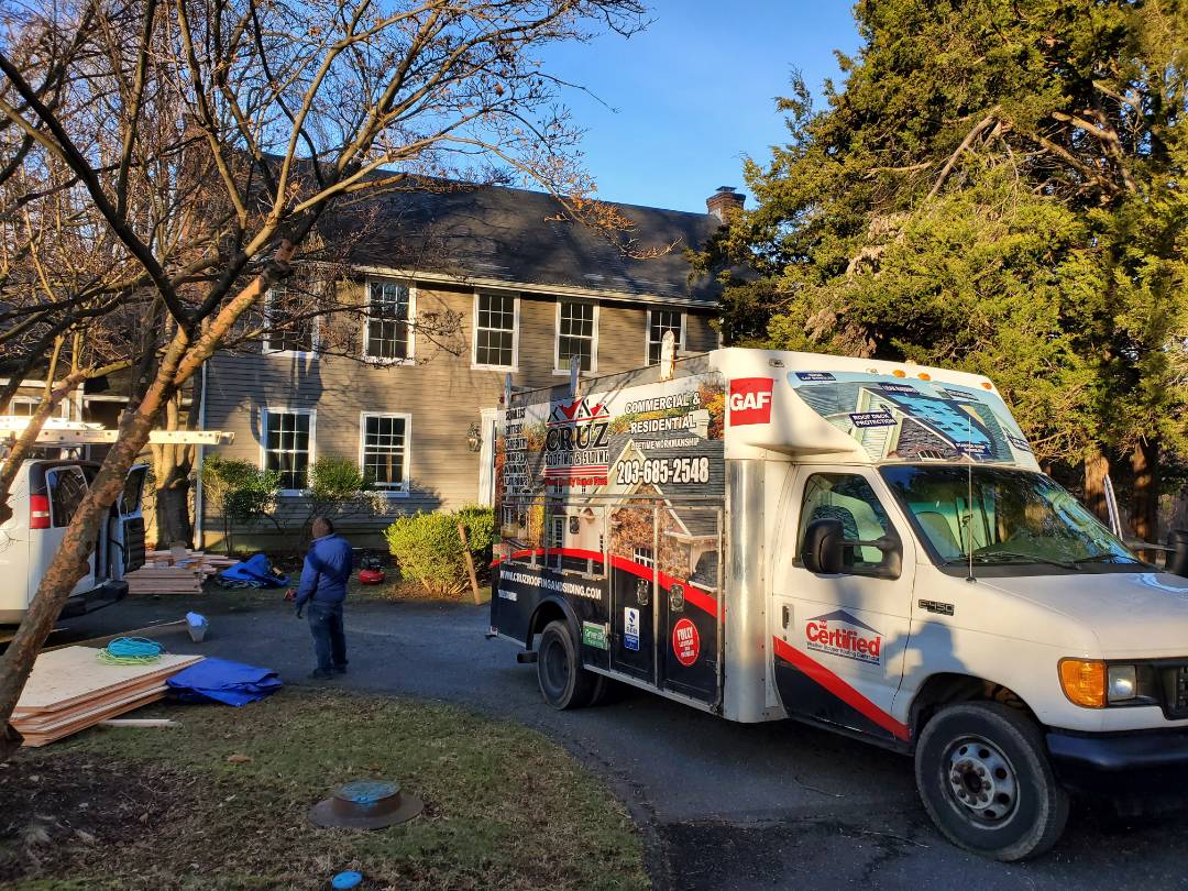 Westport, CT - First day on one of many jobs we have going on today. We are framing 3 dormers to existing home and a new azek trim and new roof replacement withing 2 weeks. Westport, CT - First day on one of many jobs we have going on today. We are framing 3 dormers to existing home and a new azek trim and new roof replacement withing 2 weeks.