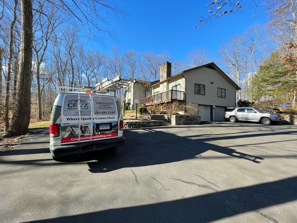 Weston, CT - Roof replacement with new Atlas architectural shingles. Free estimates. Weston, CT - Roof replacement with new Atlas architectural shingles. Free estimates.