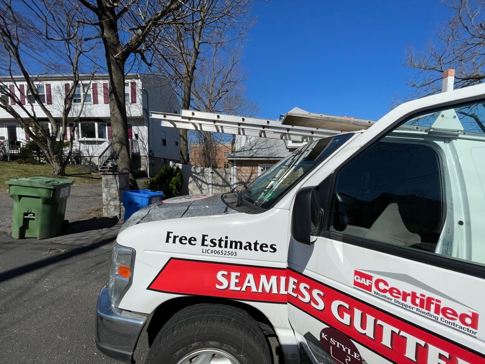 Fairfield, CT - Roof replacement with seamless gutters. Free estimates. Fairfield, CT - Roof replacement with seamless gutters. Free estimates.