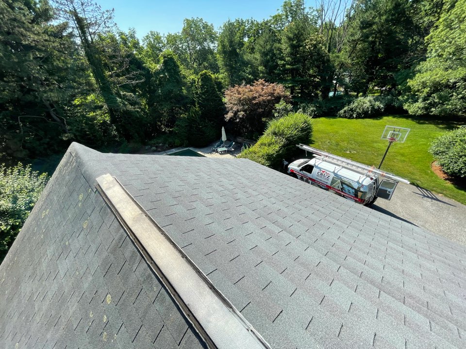 New Canaan, CT - Roof replacement, we will be installing stalling a GAF Timberline roof system in color pewter grey. New Canaan, CT - Roof replacement, we will be installing stalling a GAF Timberline roof system in color pewter grey.