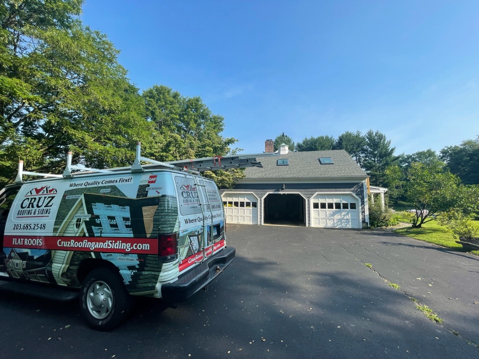 Fairfield, CT - Roof replacement, new GAF Timberline roof system in color slate. Our roofing company will be installing next month. Fairfield, CT - Roof replacement, new GAF Timberline roof system in color slate. Our roofing company will be installing next month.