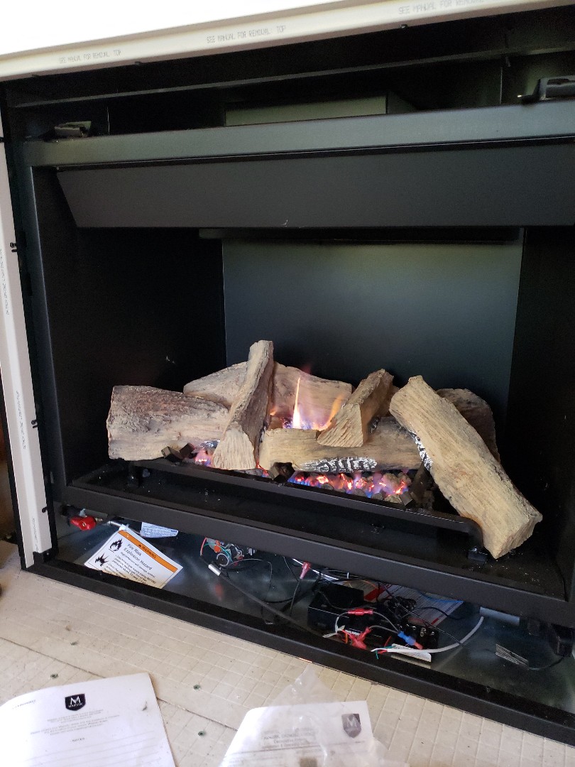 Installing fireplaces in immigration canyon, Utah.