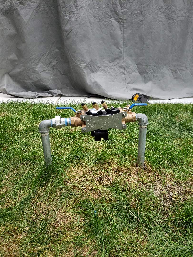 Replace a backflow preventer for irrigation system in South Salt Lake.