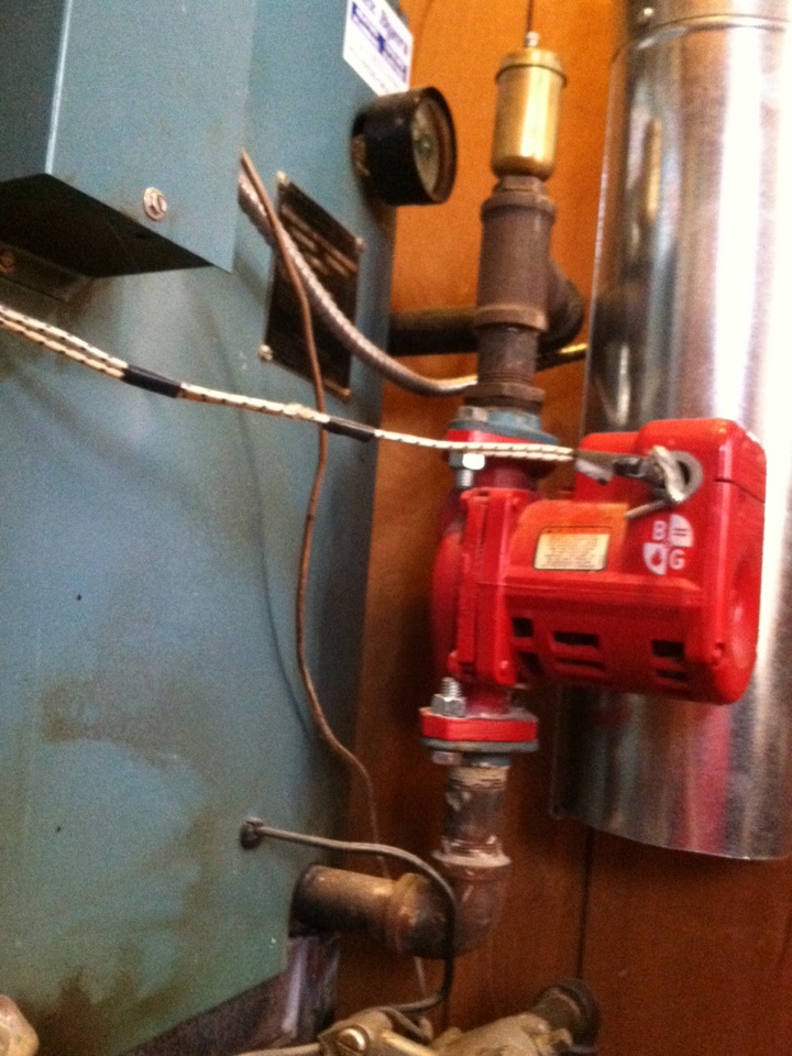 Annual tune up on boiler. 