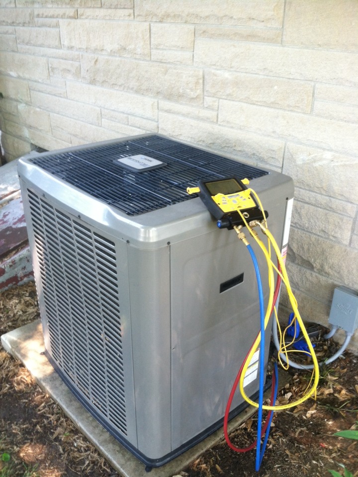 Performed air conditioning tune up on YORK heat pump.
