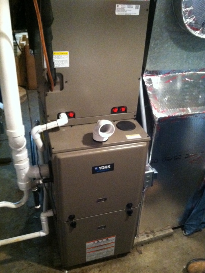 Final quality inspection on York system. 
