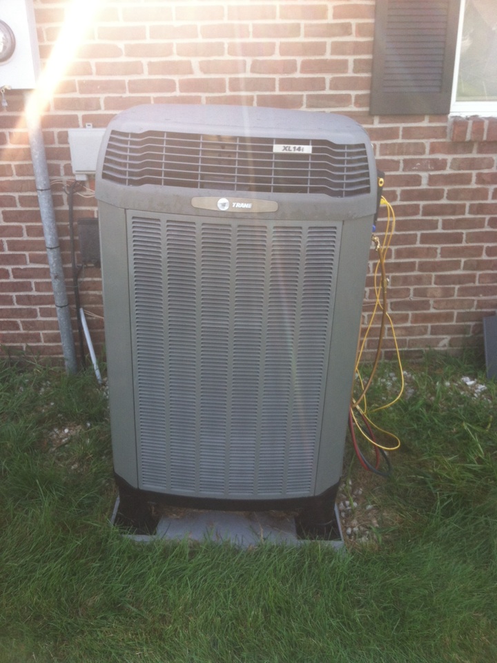 Cooling tune up on a Trane heat pump