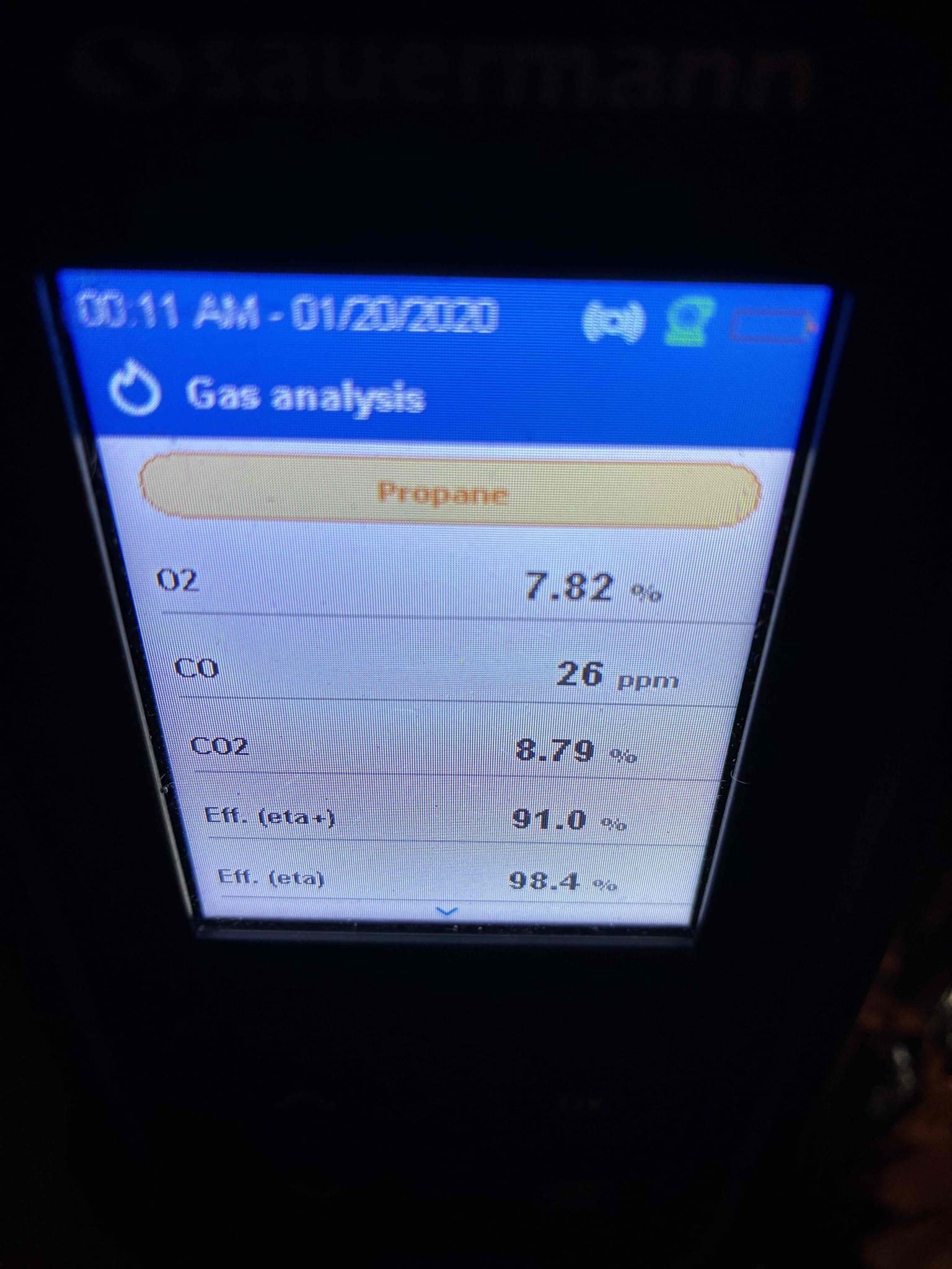 Performed a furnace maintenance. I checked the inducer motor capacitor and that was inspect. I checked all the wiring and everything looked good. The client replaces her own air filters. I checked incoming gas pressure and the manifold gas pressure and those were at manufacture specifications. I ran the unit in low and high fire and performed a combustion test. I checked for CO, CO2 and oxygen levels and everything was in manufacture specifications. I installed the smart AC kit for the client as well today. 