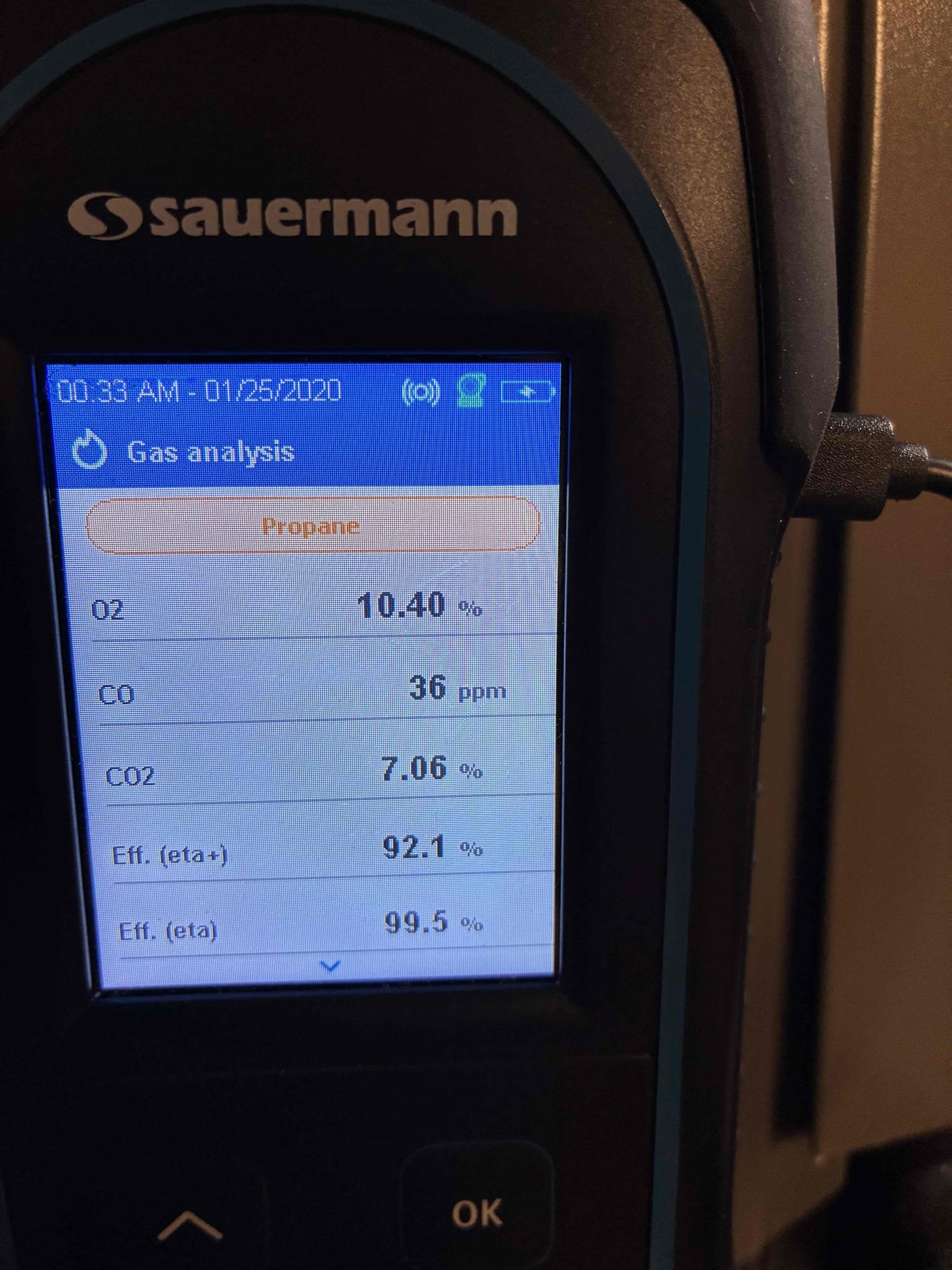 I performed a furnace maintenance. I checked all electrical connections and everything looked good. I replaced the humidifier pad. I replaced the air filter that the client supplies. I checked the gas pressures and those were inspect. I ran the unit in high and low fire and performed a combustion analyzing test. I checked the CO, CO2 and oxygen levels and everything was within manufacturer specifications.  I performed a furnace maintenance. I checked all electrical connections and everything looked good. I replaced the humidifier pad. I replaced the air filter that the client supplies. I checked the gas pressures and those were inspect. I ran the unit in high and low fire and performed a combustion analyzing test. I checked the CO, CO2 and oxygen levels and everything was within manufacturer specifications.