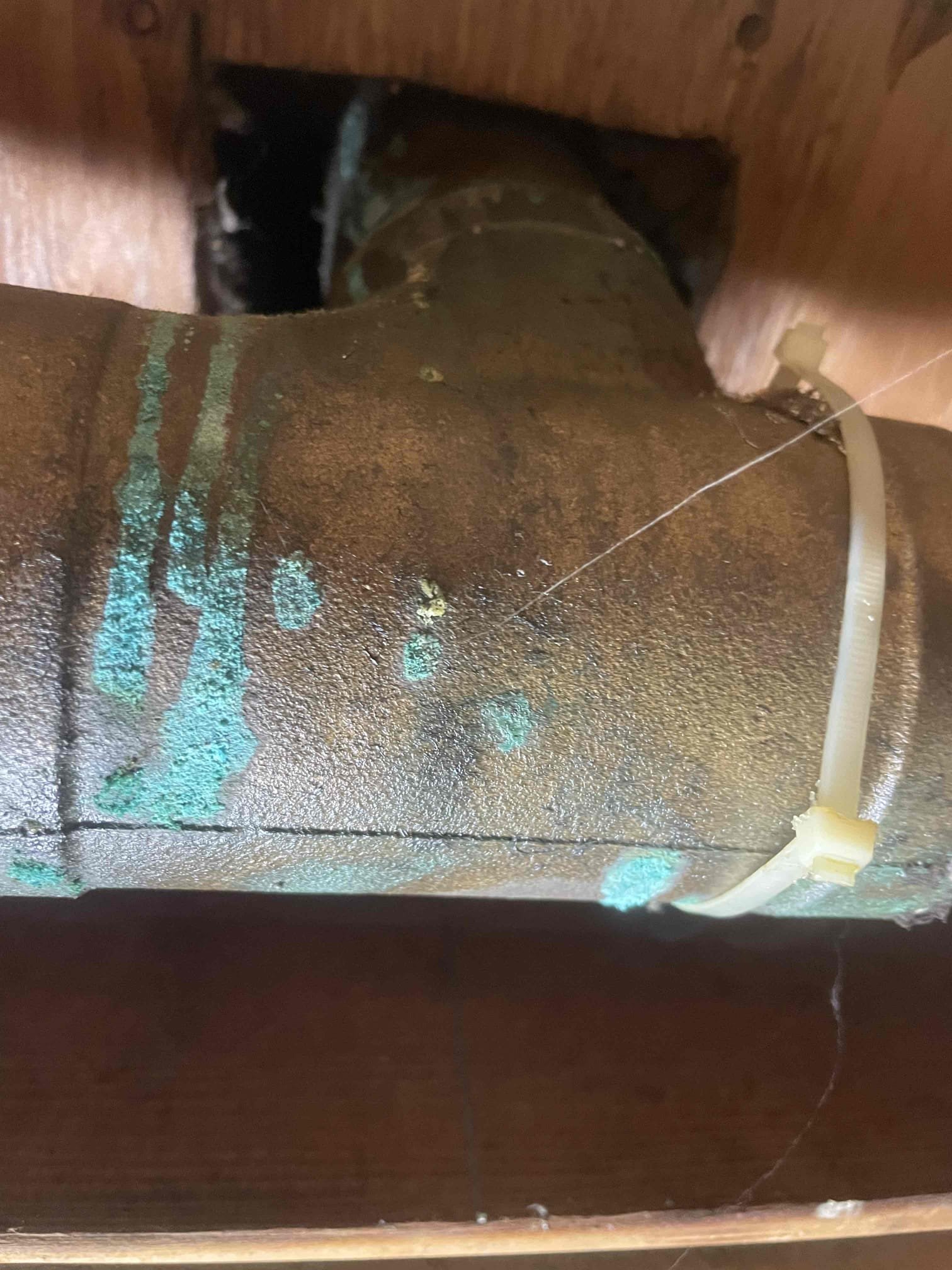 Repaired 1/2" water line and 3" drain line Repaired 1/2" water line and 3" drain line