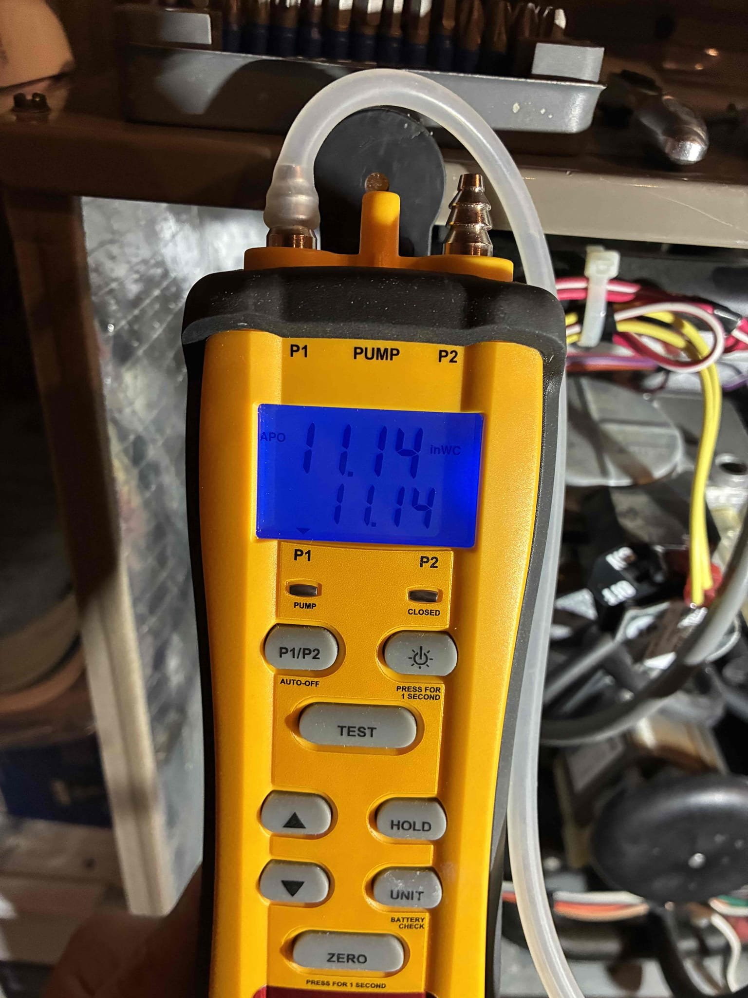 I completed both furnace maintenances today. In both of the systems I replaced the air filters. I replaced the humidifier pads and turned them both onto winter mode. I flushed both units traps and condensate pumps with cleaner. Checked the wiring and the capacitors and everything looked good. I pulled and cleaned the flame sensor. I checked incoming and outgoing gas pressures and everything was according to manufacture specifications. Lastly I ran the units and performed a combustion analyzer test to test for CO, CO2 and oxygen levels and everything was according to manufacture specifications. The client mentioned that her S 30 thermostat wasn’t connected to her phone anymore. I called into tech-support and they had me download the new Lennox app and everything is working now! I completed both furnace maintenances today. In both of the systems I replaced the air filters. I replaced the humidifier pads and turned them both onto winter mode. I flushed both units traps and condensate pumps with cleaner. Checked the wiring and the capacitors and everything looked good. I pulled and cleaned the flame sensor. I checked incoming and outgoing gas pressures and everything was according to manufacture specifications. Lastly I ran the units and performed a combustion analyzer test to test for CO, CO2 and oxygen levels and everything was according to manufacture specifications. The client mentioned that her S 30 thermostat wasn’t connected to her phone anymore. I called into tech-support and they had me download the new Lennox app and everything is working now!