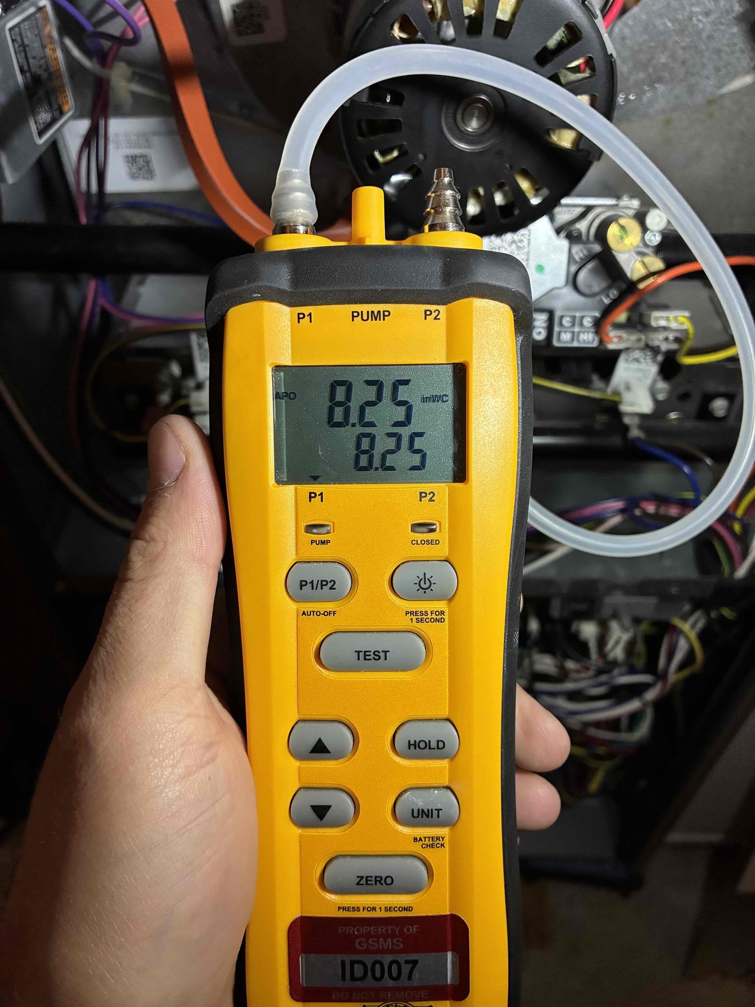 I completed the gas furnace maintenance today. I started off with checking all the wiring connections and the capacitor and everything looked good. I cleaned the flame sensor. The client replaces her own air filters. I checked incoming and outgoing gas pressures and everything was to manufacturer specifications. Lastly, I ran the unit on high and low fire and performed a combustion analyzer test. The test checks for CO, CO2 and oxygen levels and everything was according to manufacture specifications as well.