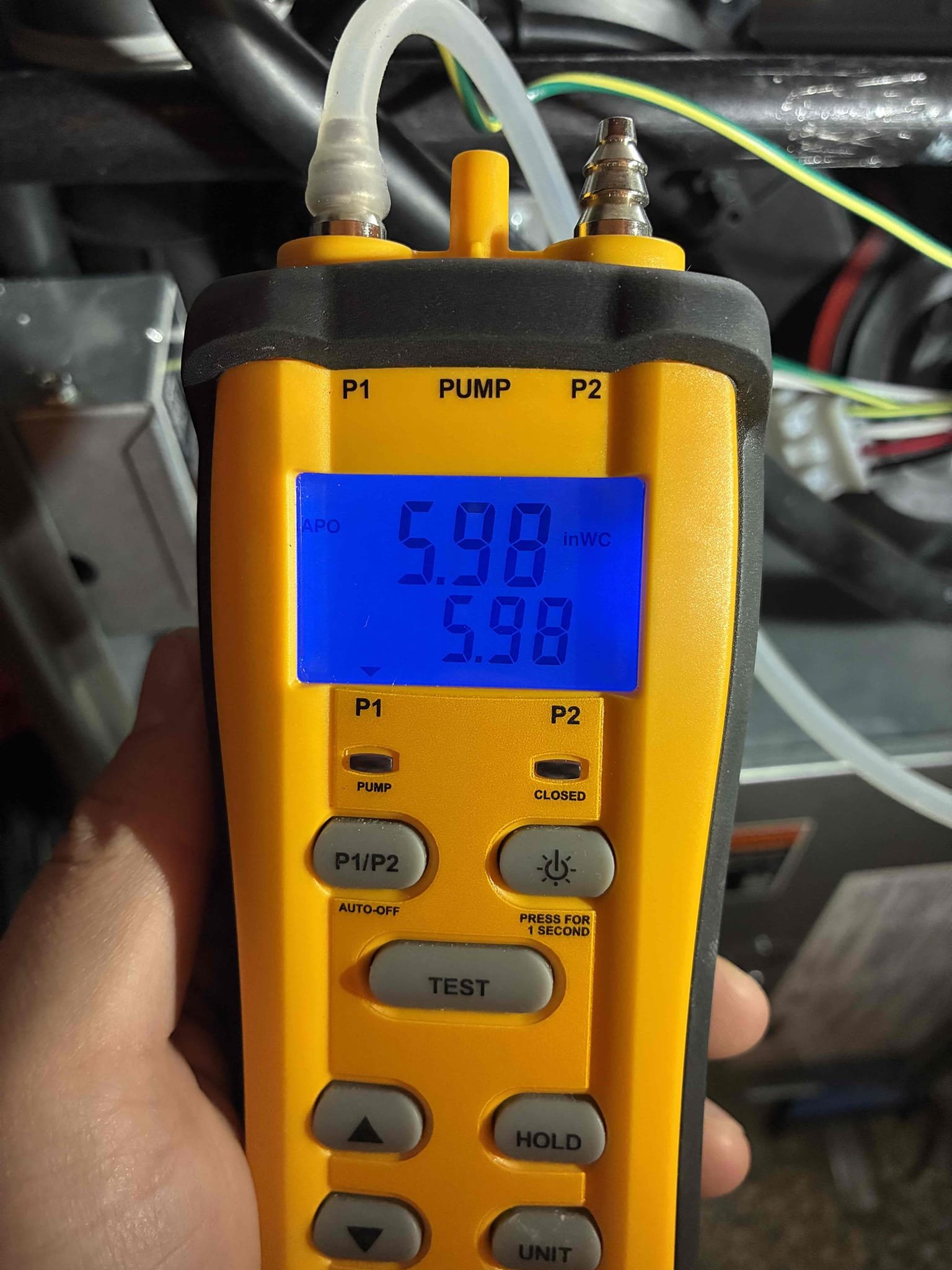 I completed the gas furnace maintenance today. I started off with checking all the wiring connections and everything looked good. I pulled and cleaned the flame sensor. I flushed the trap and condensate pump with cleaner. Replace the air filter with the client supplied filter. I replaced the humidifier pad and turned on the humidifier for the winter time. I checked incoming and outgoing gas pressures and everything was according to manufacture specifications. I ran the unit in high fire and low fire and performed a combustion analyzer test to check for CO, CO2 and oxygen levels and everything looked good. I noticed that water heater had error code 55 which indicates a service soon reminder so I let the client know. 
