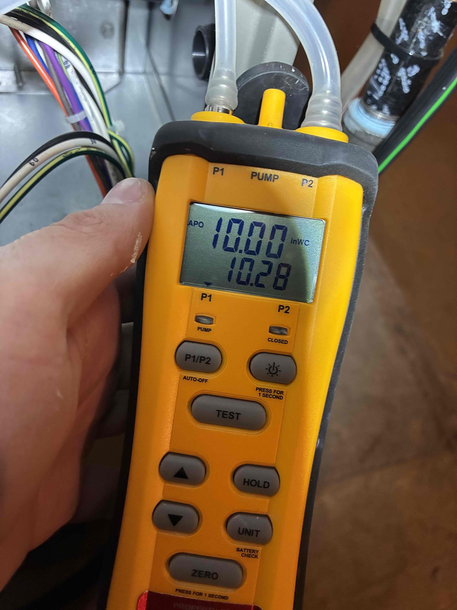I completed the gas furnace maintenance today. I started off with checking all the electrical connections and everything looked good. I pulled the flame sensor and I cleaned it. I flushed the trap and condensate pump with cleaner. I replaced the clients air filter that she supplied. I checked incoming and outgoing gas pressures and everything was according to manufacture specifications. Lastly, I ran the unit and performed a combustion analyzer test, to test CO, CO2 and oxygen levels and everything was running great!