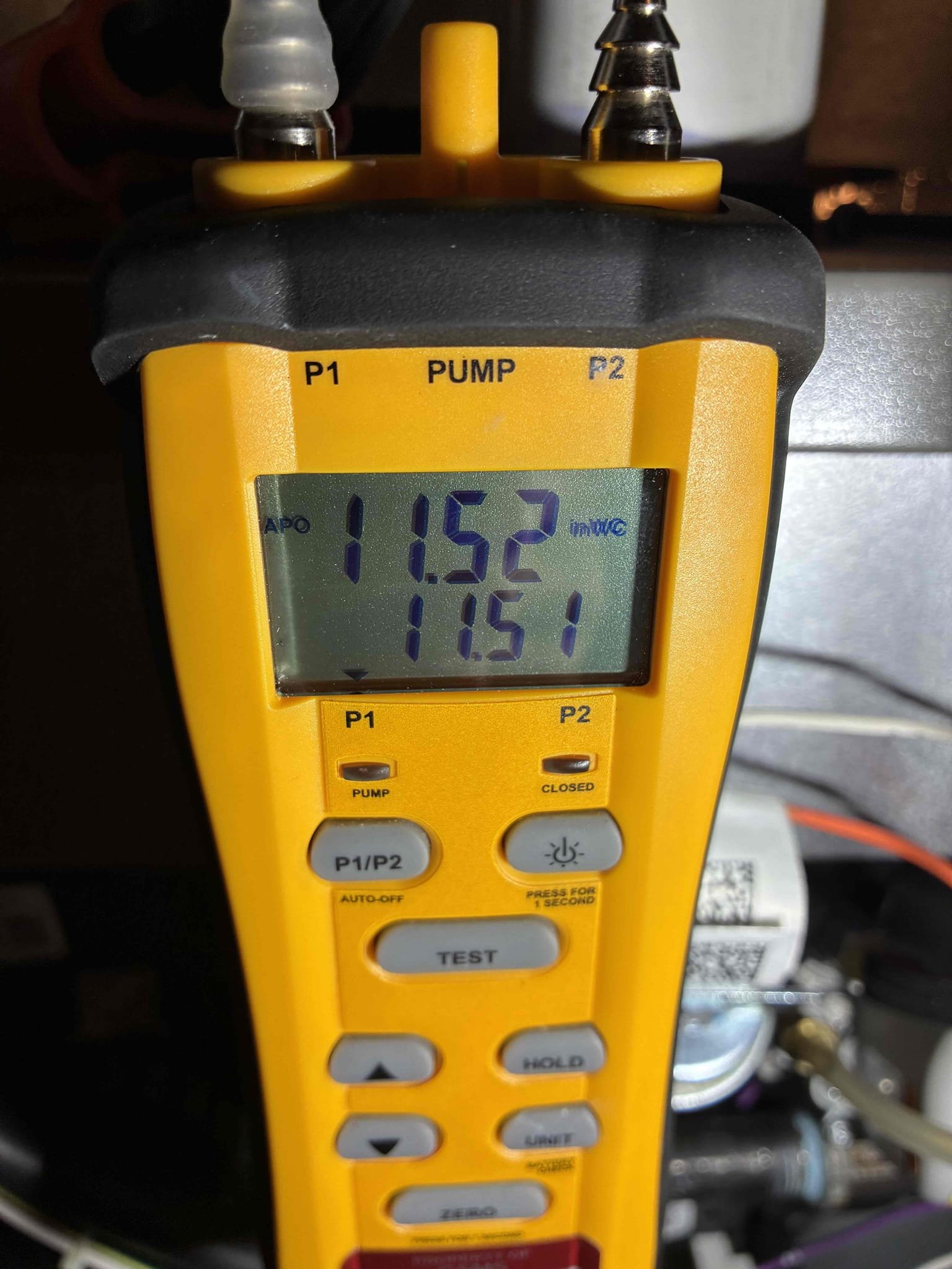 I completed the gas furnace maintenance today. I started off with checking all the electrical connections and everything looked good. I pulled the flame sensor and I cleaned it. I flushed the trap and condensate pump with cleaner. I replaced the clients air filter that she supplied. I checked incoming and outgoing gas pressures and everything was according to manufacture specifications. Lastly, I ran the unit and performed a combustion analyzer test, to test CO, CO2 and oxygen levels and everything was running great!