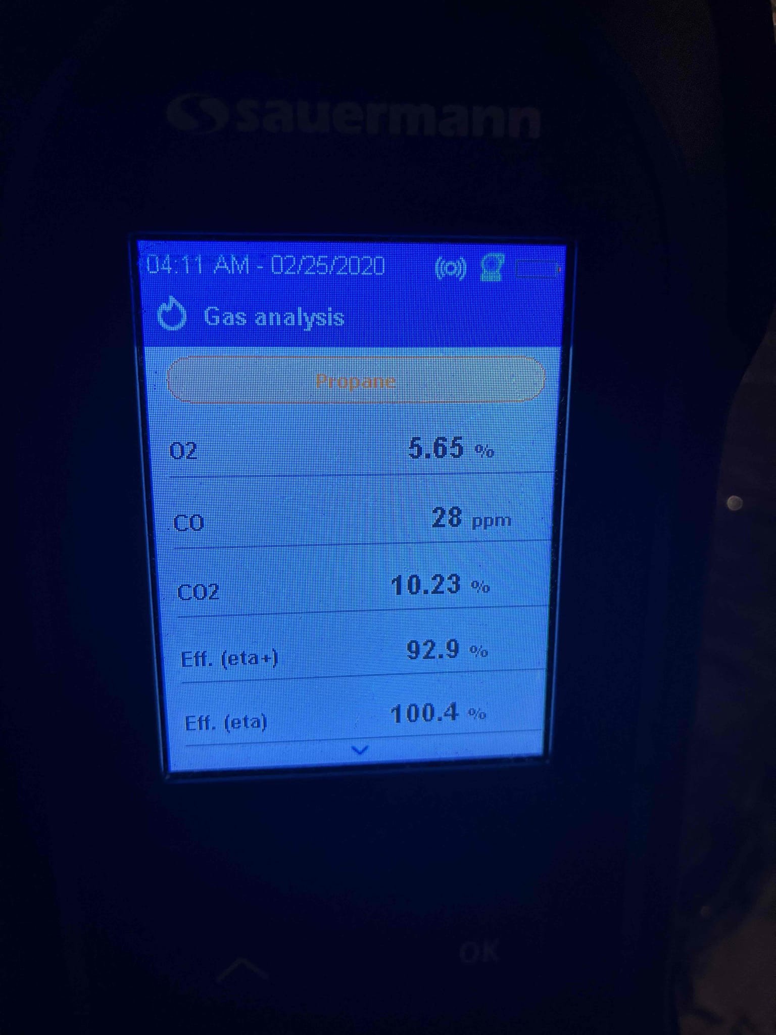 Completed the gas furnace maintenance today. I started off checking all the electrical connections and the capacitor, everything looked good. I flushed the trap and condensate pump with cleaner. I checked the clients air filter, but it was very clean so I didn’t replace it. I checked incoming and outgoing gas pressures and everything was according to manufacturer specifications. Lastly, I ran the unit and I tested for CO, CO2 and oxygen levels and everything was running great! Completed the gas furnace maintenance today. I started off checking all the electrical connections and the capacitor, everything looked good. I flushed the trap and condensate pump with cleaner. I checked the clients air filter, but it was very clean so I didn’t replace it. I checked incoming and outgoing gas pressures and everything was according to manufacturer specifications. Lastly, I ran the unit and I tested for CO, CO2 and oxygen levels and everything was running great!