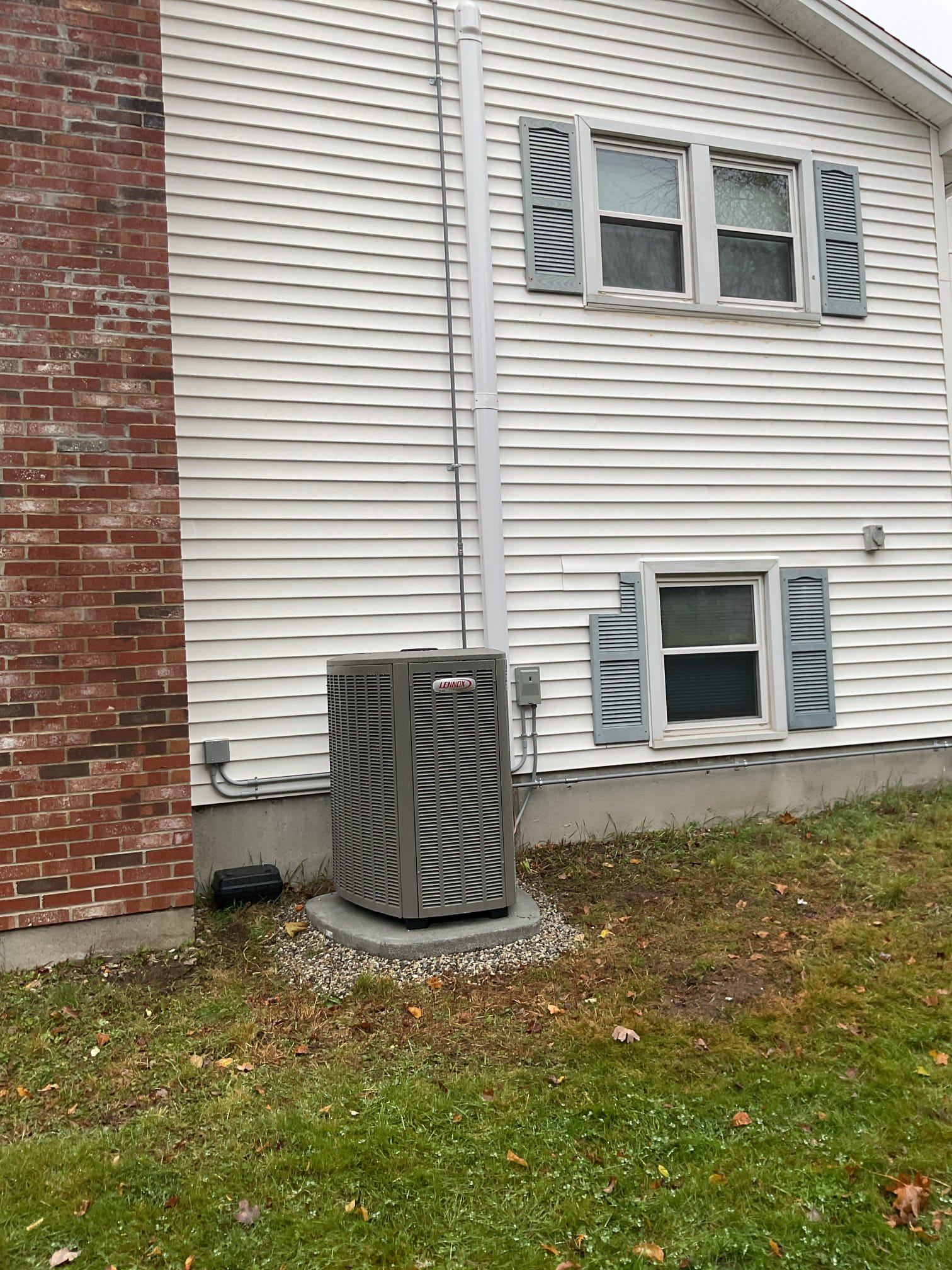 Installation of a high-efficiency heating and cooling system to provide the home with reliable and comfortable air. The equipment and ductwork will be installed in the attic space.

The gas-fired furnace and central air unit will be installed horizontally and will feature our "Ceiling Saver Kit." This kit includes a secondary drain pan and an overflow sensor designed to protect your ceilings from any potential water damage caused by condensation overflow.

New ductwork will be installed with a central return in the hallway and dedicated supply ducts throughout the space to provide even airflow coverage. A dedicated supply duct will be installed to drop from the attic, through the first-floor coat closet, and into the basement office space, where it will connect to a new wall register to provide conditioned air.

The new gas line will be routed from the proposed propane tank location up to the furnace in the attic. Furnace venting will penetrate through the roof. The A/C condensing unit