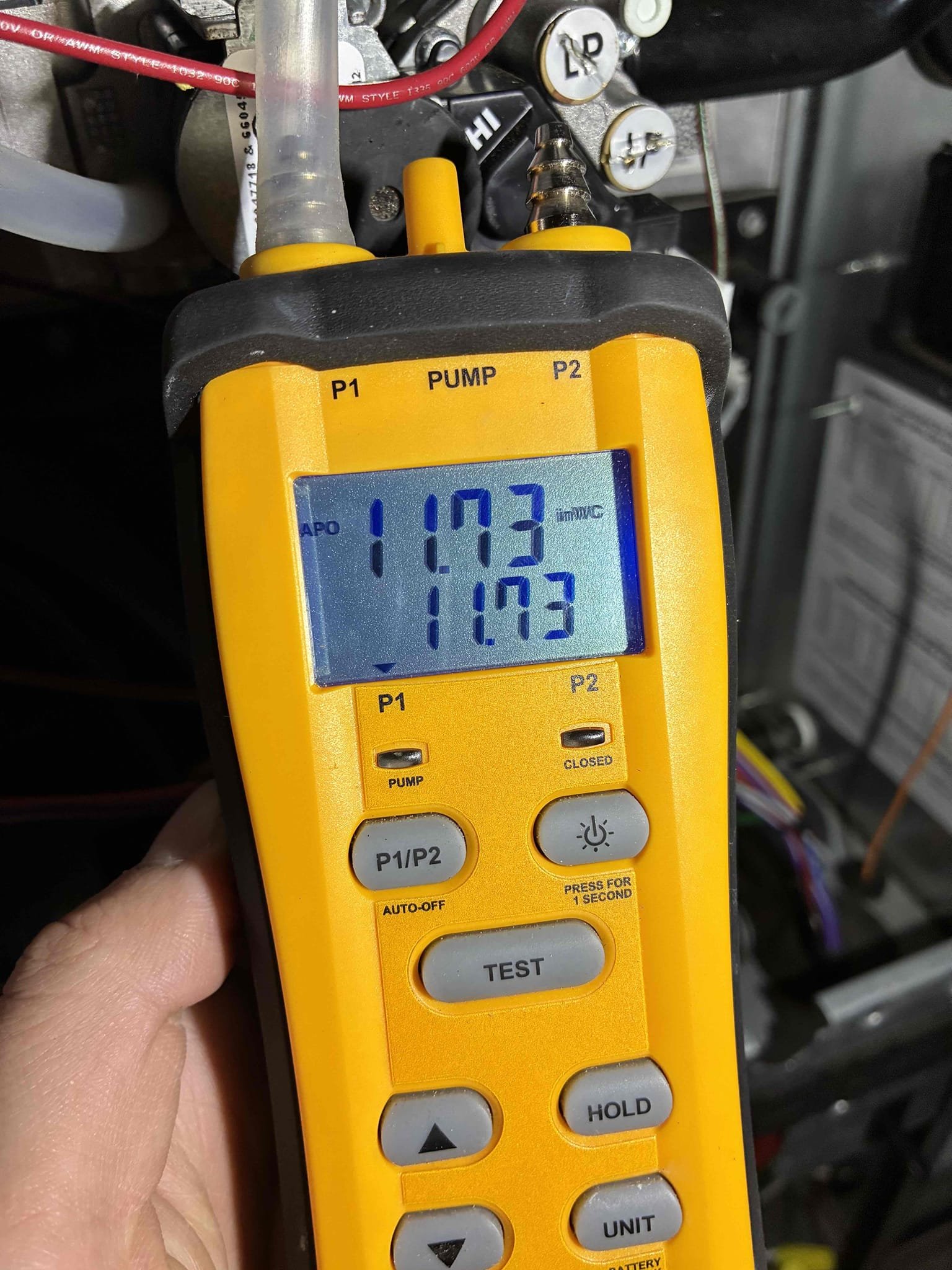 I completed the gas furnace maintenance today. I started off by checking all electrical connections and everything looked good. I pulled and cleaned the flame sensor. I replaced the air filter that the client supplied. I replaced the humidifier pad and turned on the humidifier for winter. I checked incoming and outgoing gas pressures and everything was according to manufacture specifications. Lastly, I ran the unit and performed a combustion analyzer test that checks for CO, CO2 and oxygen levels and everything was running great. The client was in a meeting so I will email him over the invoice . 