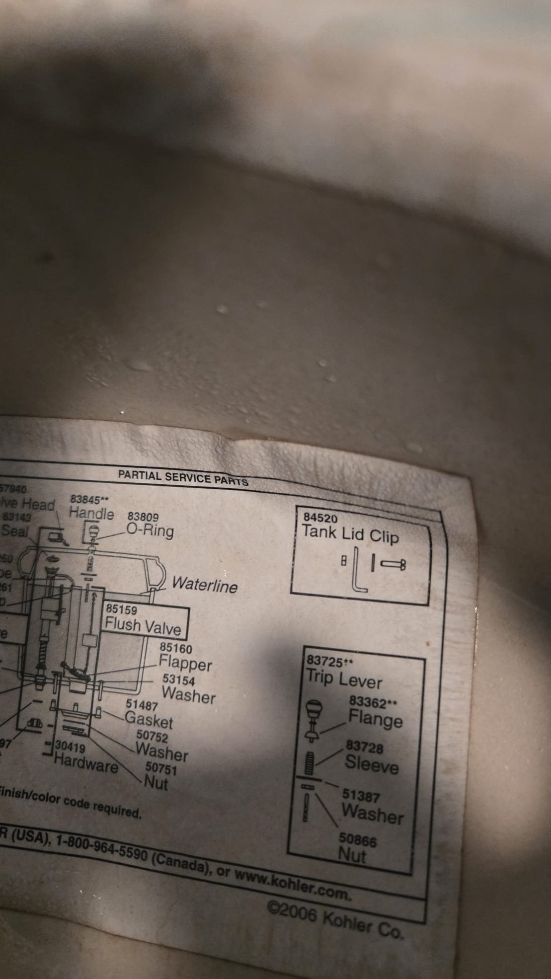 Had to replace flapper