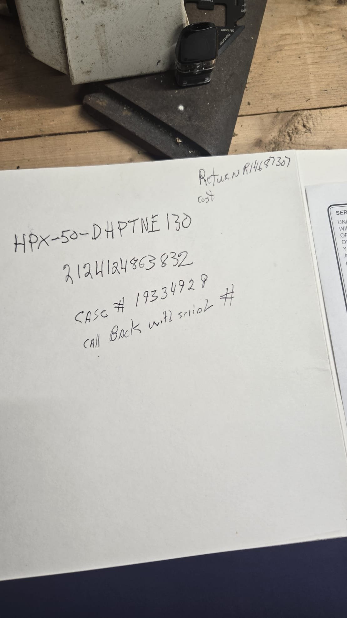 Called State to get warranty number for new heater,bad refrigerant system