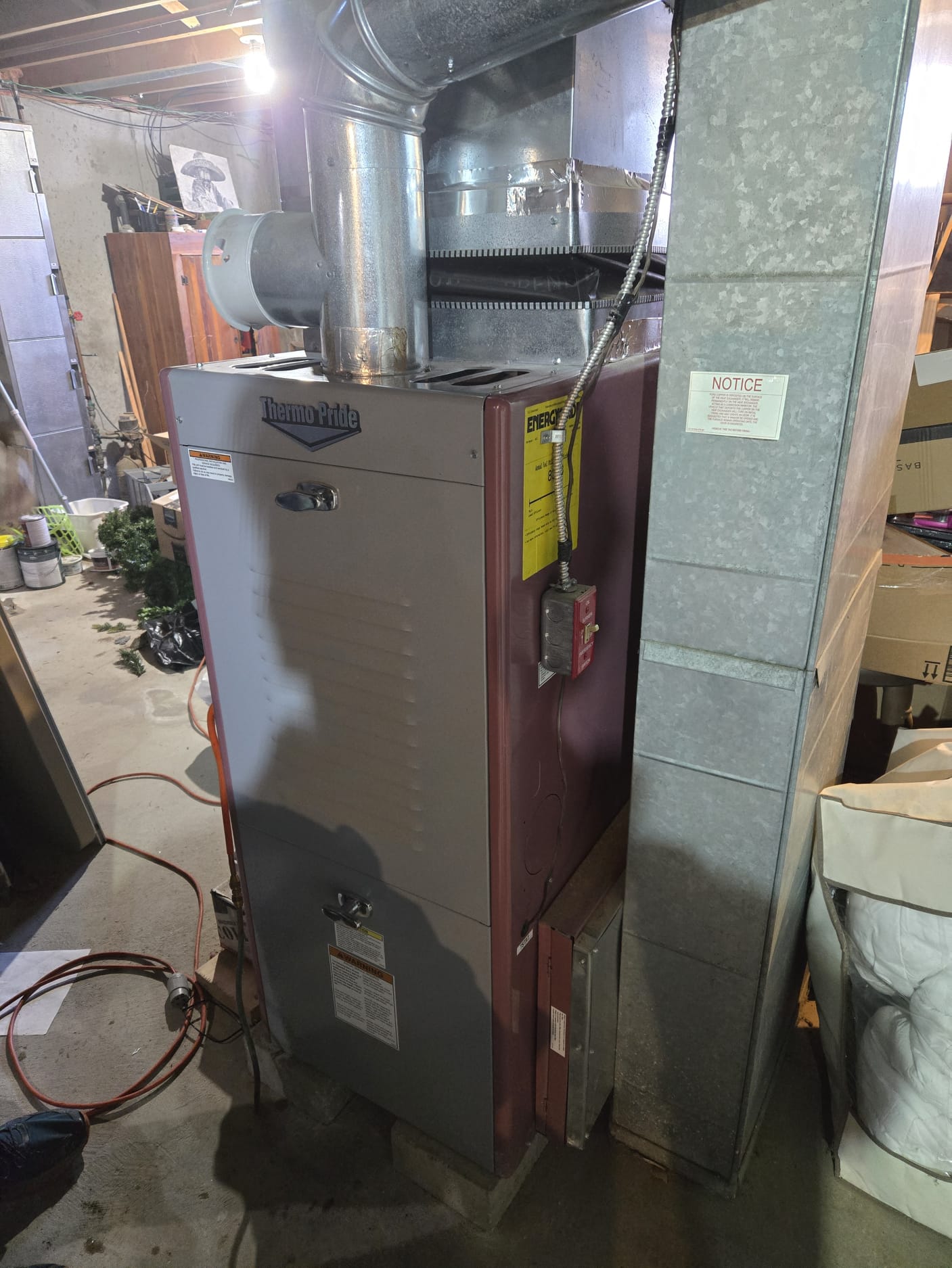 Oil furnace preventative maintenance. Everything looks great on your system. Please see the maintenance sheet for todays details of visit. 