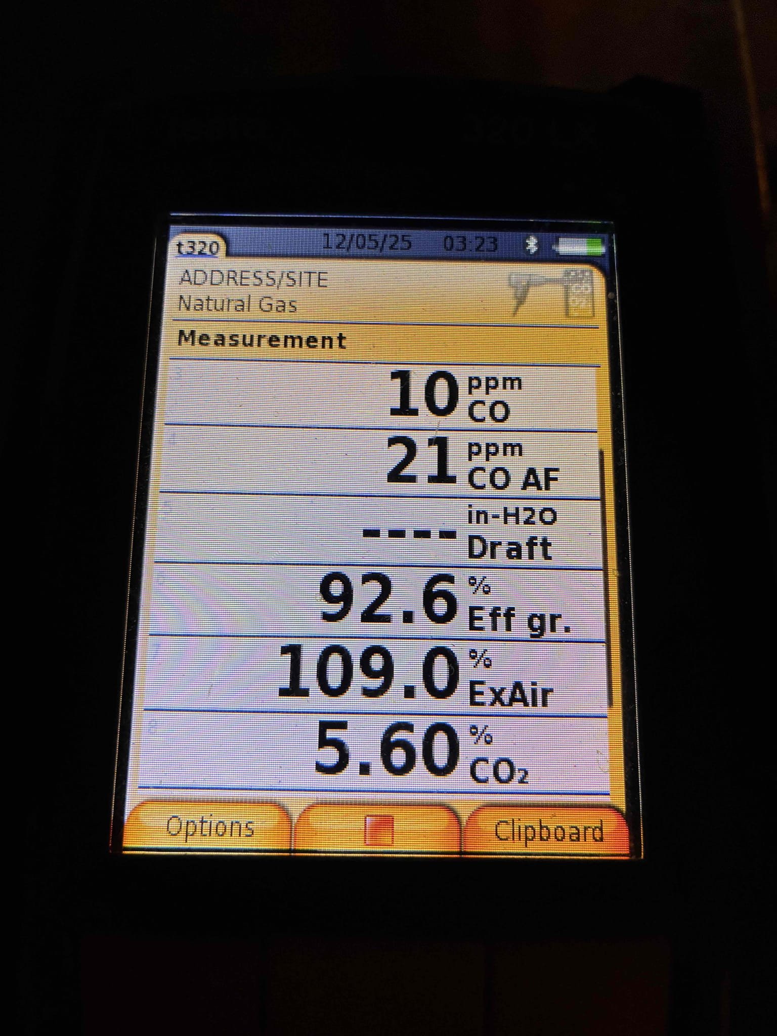 Completed the gas furnace maintenance today. I started off with cleaning the flame sensor. I checked all the wiring connections and the capacitor and everything looks great. The air filter was clean, the client replaces his own filters. I flushed the trap and condensate pump with cleaner. I checked incoming gas pressure and that was according to manufacture specifications. Lastly, I ran the unit in low and high fire and performed a combustion analyzer test to check the CO, CO2 and oxygen levels. The furnace was running great. 