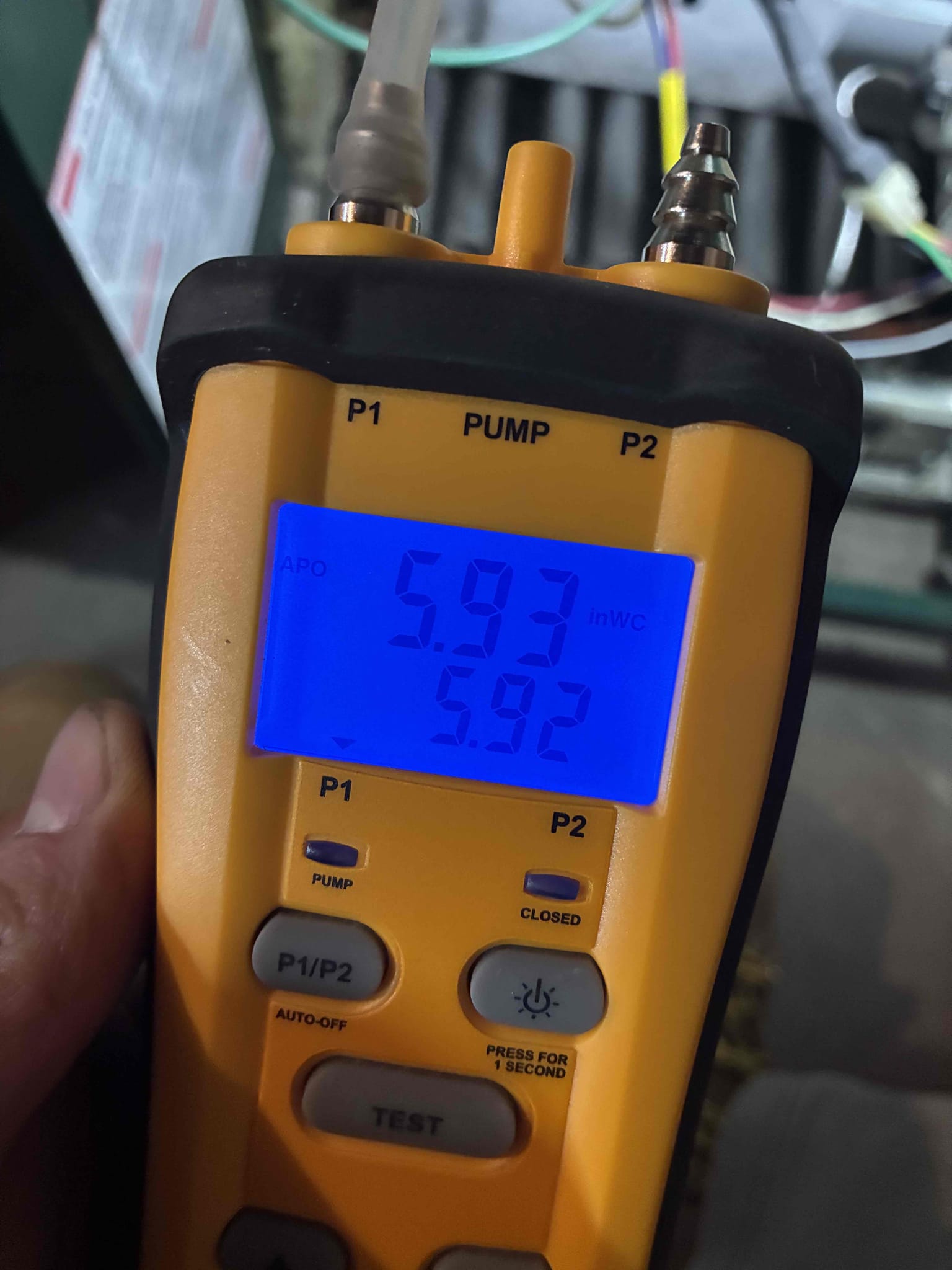 Completed the gas boiler maintenance. Started off with checking all the electric connections and everything looks good. I pulled and cleaned the burner tubes. Vacuumed out the burner box as well. I cleaned the flame sensor. I checked incoming and outgoing gas pressures and those looked good. I performed a combustion analyzer test that checks the CO, CO2 and oxygen levels and the boiler was running great. I found that the expansion tank has failed. I found that the air eliminating vent is leaking water. I also found that the pressure relief valve is sticking. The temperature and pressure gauge has failed as well. I sent over an estimate for those replacements. 