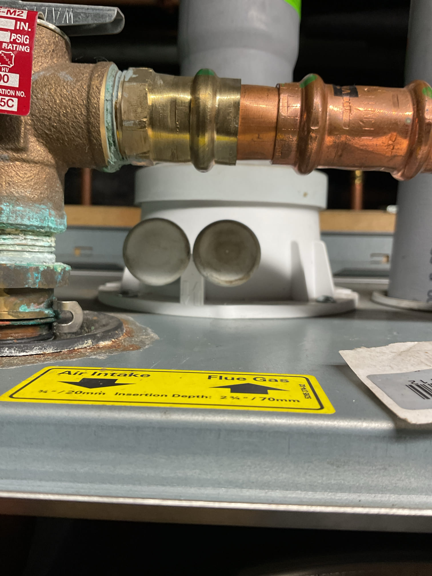 completed the condensing gas boiler maintenance today. I started off with checking all electrical connections and everything looked good. I cleaned the inside of the heat exchanger with vinegar and then flushed it with water. I cleaned the flame sensor. I cleaned the trap and primed it. All the boiler accessories looked good. When I was putting the heat exchanger door back on one of the bolts was starting to strip out so I had to clean out the threads and buy another bolt for it. I tested incoming gas pressure and that was according to manufacture specifications. I ran the unit in high and low fire and performed a combustion analyzer test that checks the units CO, CO2 and oxygen levels and the boiler was running great. 