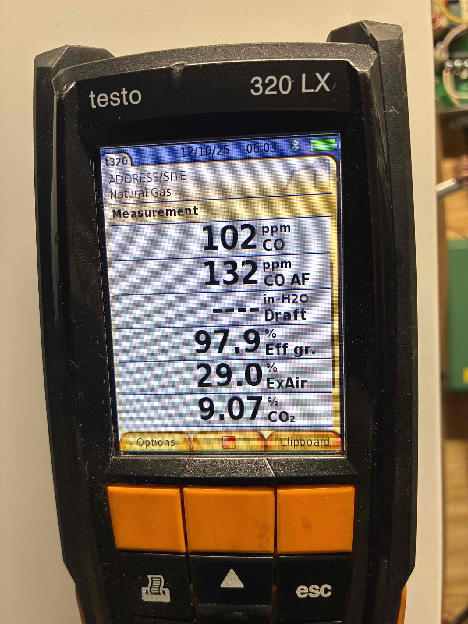 Completed the condensing gas boiler maintenance today. I started off with checking all electrical connections and everything looked good. I cleaned the heat exchanger with vinegar and flushed it with water. I cleaned and primed the trap. I cleaned the flame sensor. All the boiler accessories looked good. I ran the unit in high and low fire and performed a combustion analyzer test that checks the units CO, CO2 and oxygen levels and everything was according to manufacture specifications. The boiler was running great. 