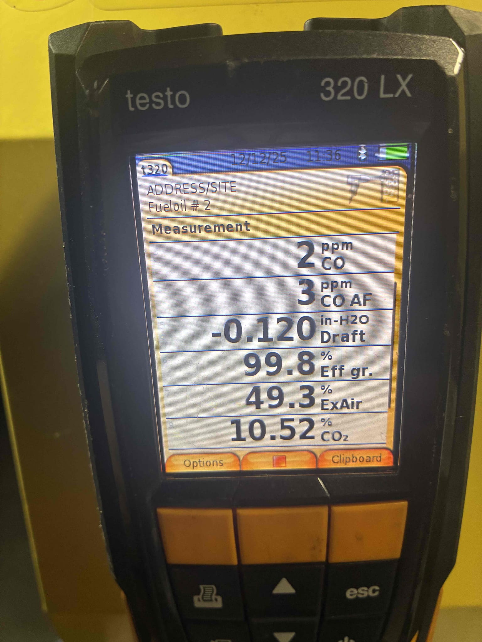 I completed the oil boiler maintenance today. I replaced the oil filter, the pump strainer, the nozzle and the electrodes. I checked all the boiler accessories and everything looked great. I performed a smoke test and the boiler was zero smoke. I performed a draft test and that was within manufacture specifications. Lastly I performed a combustion analyzer test that checks the units CO, CO2 and oxygen levels and the boiler was running great. The client mentioned that one room on the first floor wasn’t heating and I found that the supply line had been cut previously. 