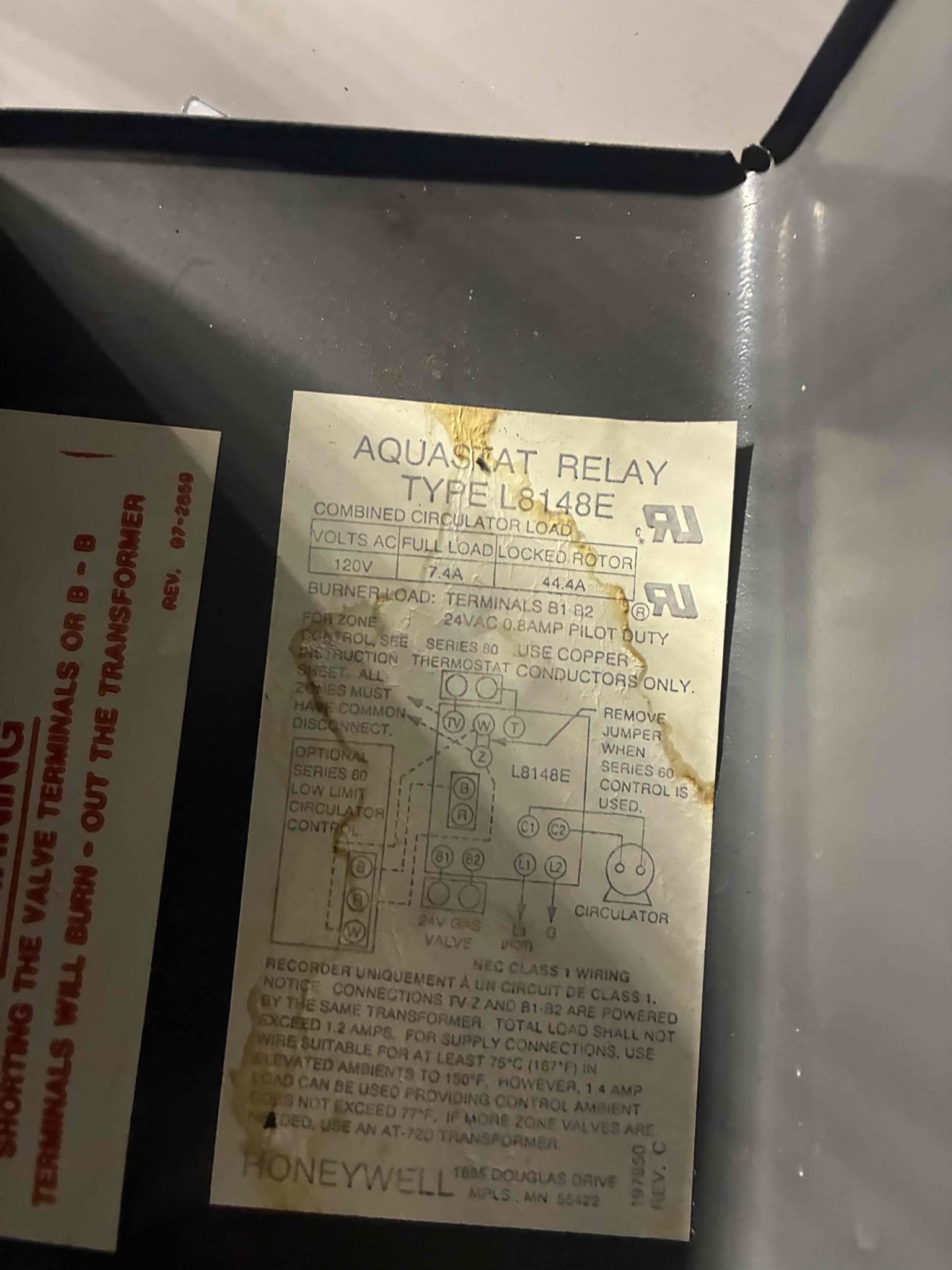 During boiler maintenance we found a failed expansion and corrosion vent pipe. While attempting to replace the expansion tank the cast iron air eliminator cracked. I had to replace it with a new air eliminator. I replaced the entire section of vent pipe. I also replaced the relief valve as it is good practice due to failed expansion tank and old valve. I replaced the air vent on the 90 fitting as well. While I was testing the system at the end of the repairs I accidentally shorted out the control. We returned with a replacement and covered the expense. Thank you