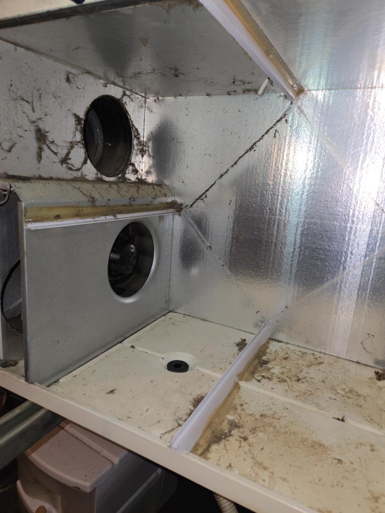 Completed the HRV maintenance today. This involves washing the washable filters with soap and water. I pulled out the heater core and washed that out with soap and water as well. I vacuumed out the inside of the HRV. I used soap and a rag to clean it. I reconnected the drain and tested the operation. Everything was working as it should.
