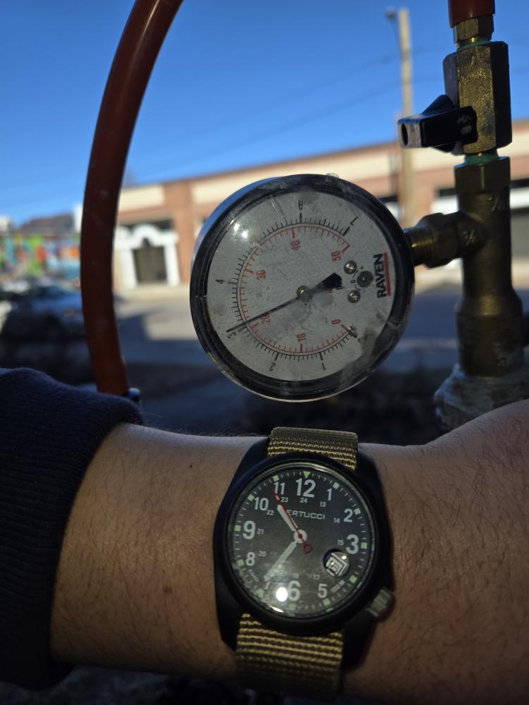 Gas pressure test. We will schedule inspection and notify you. Thank you.