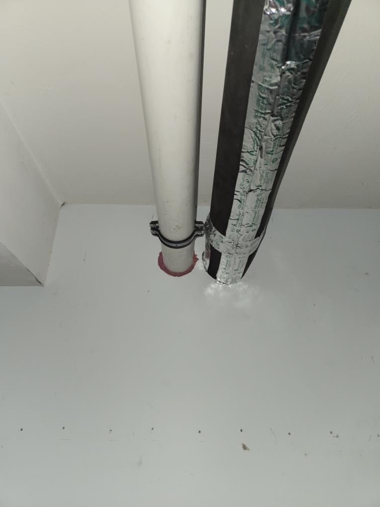 Install new venting for Lennox furance. We will need to cut an access panel in the garage ceiling to confirm the joist bay is open for us to install a new vent.

Venting exposed in the garage will be insulated with 1/2" wall insulation jacket. We will seal garage wall to interior wall penetration points with fire-rated sealant foam. 

Client understands the new venting for the furnace will suspend below the ceiling, being a few inches lower than the existing sections of drywall in the garage that are boxed in.

The client is responsible for the carpentry work for patching.