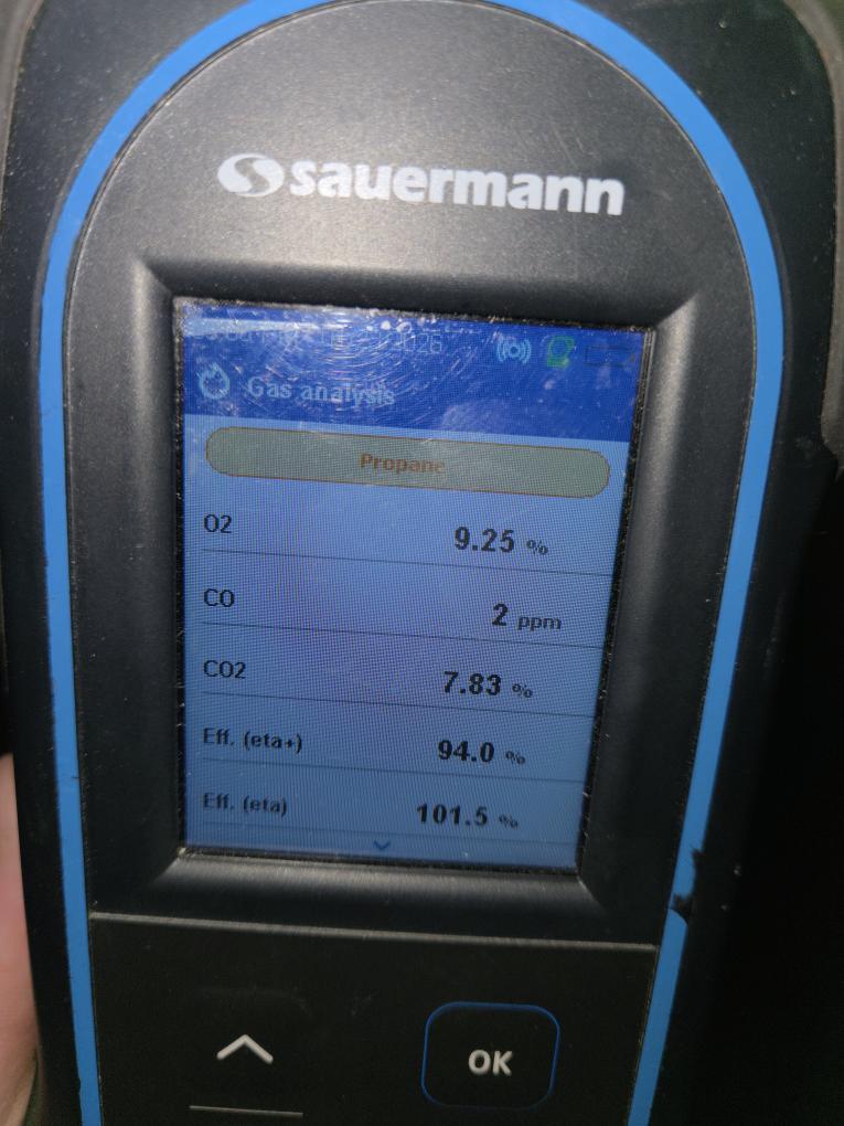 Install new venting for Lennox furance. We will need to cut an access panel in the garage ceiling to confirm the joist bay is open for us to install a new vent.

Venting exposed in the garage will be insulated with 1/2" wall insulation jacket. We will seal garage wall to interior wall penetration points with fire-rated sealant foam. 

Client understands the new venting for the furnace will suspend below the ceiling, being a few inches lower than the existing sections of drywall in the garage that are boxed in.

The client is responsible for the carpentry work for patching.