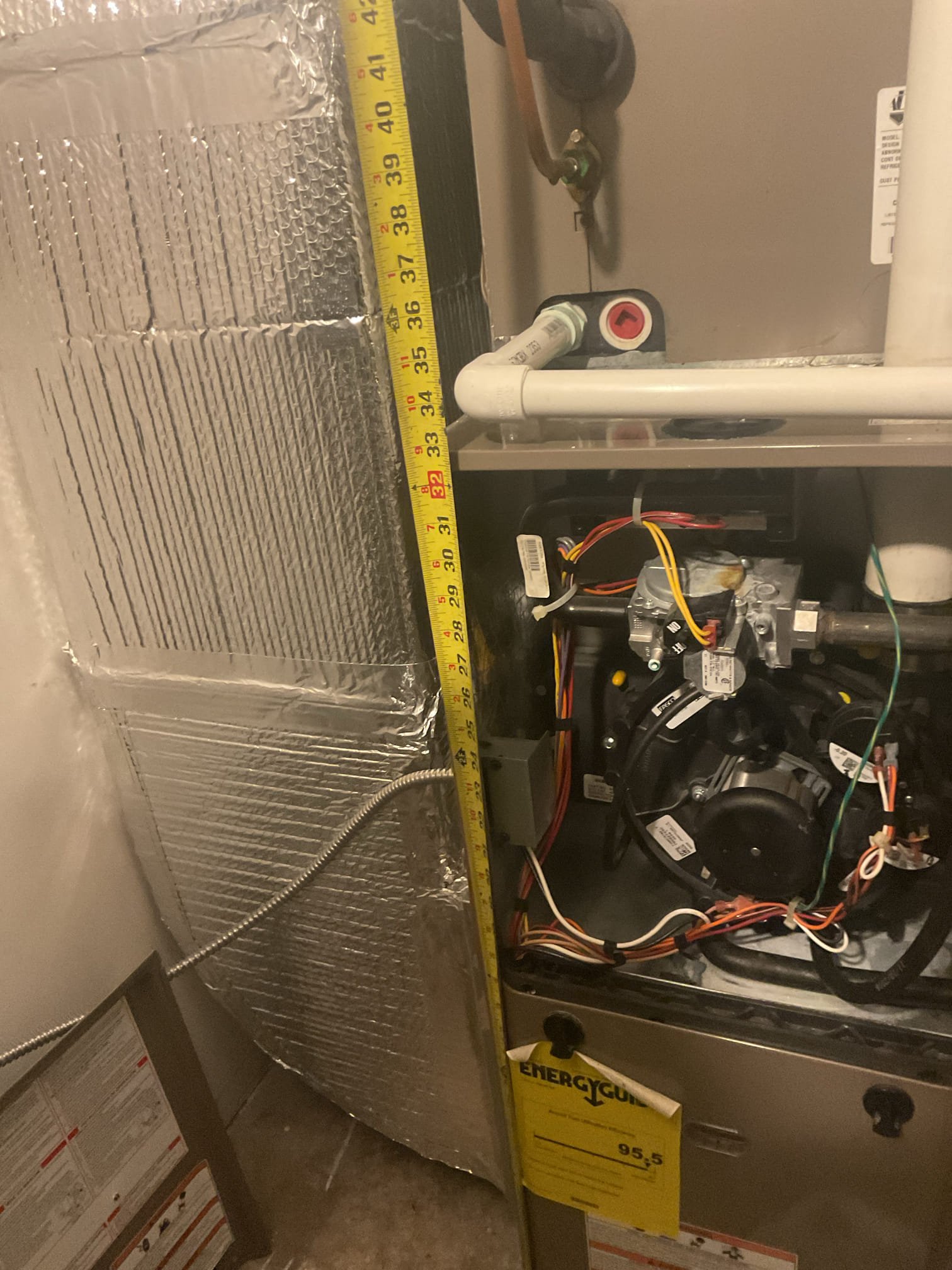 Call was for carbon monoxide. The fire department was called in. They were measuring 130 to 150 parts per million CO. Pulled a coil out could not find crack and heat exchanger, did efficiency test found levels inside vent exhaust at 30 ppm gas pressure was at 3.5 inches. Ran furnace for a while with my carbon monoxide detector and dock and did not register any CL, thinking there’s a crack in the heat exchanger that opens up when it gets really hot. Tested vent pipes found leaks and vent pipes will have to run a new vent disconnected electrical and gas and condemned furnace not to be used.