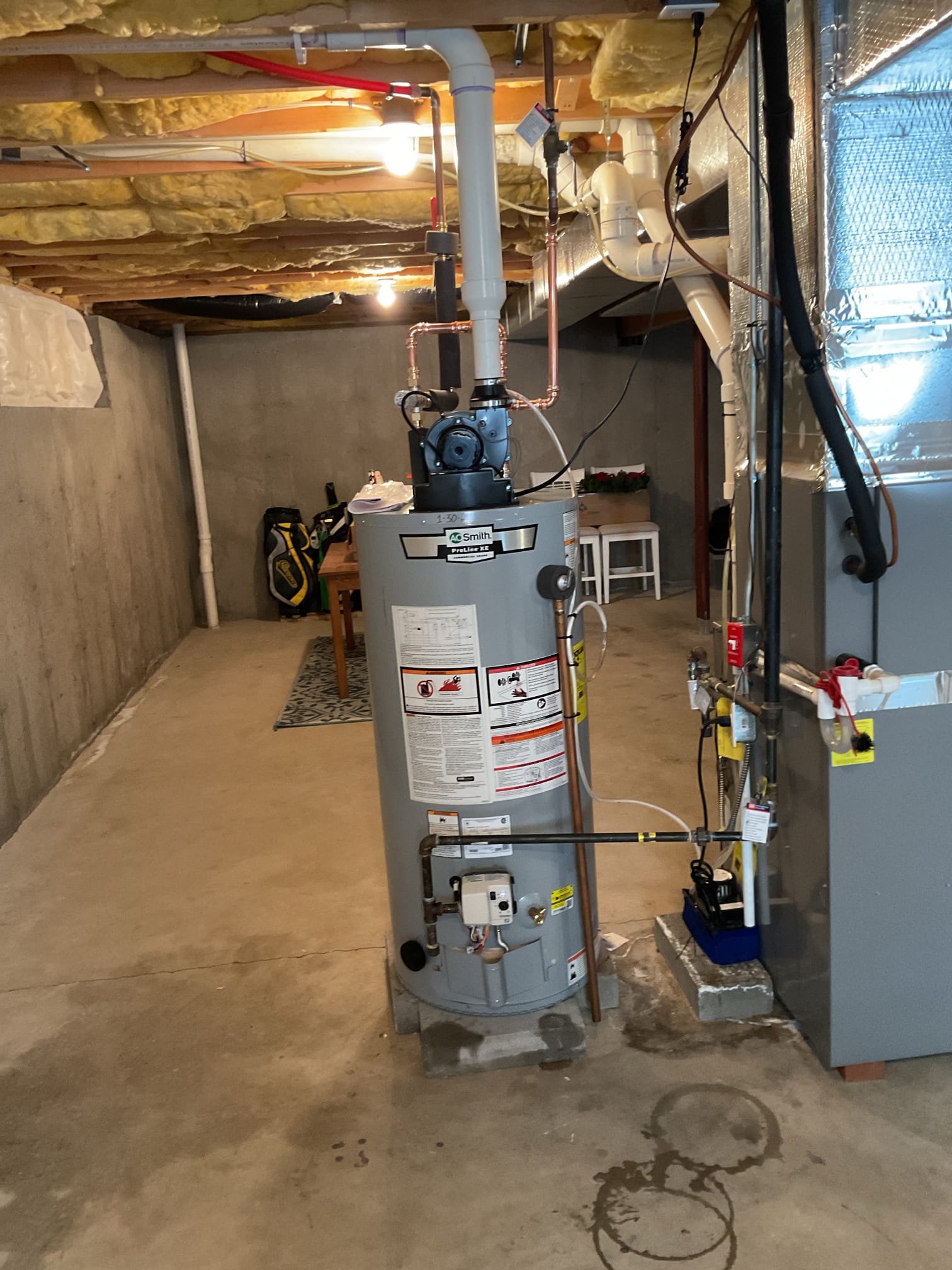 Replaced water heater