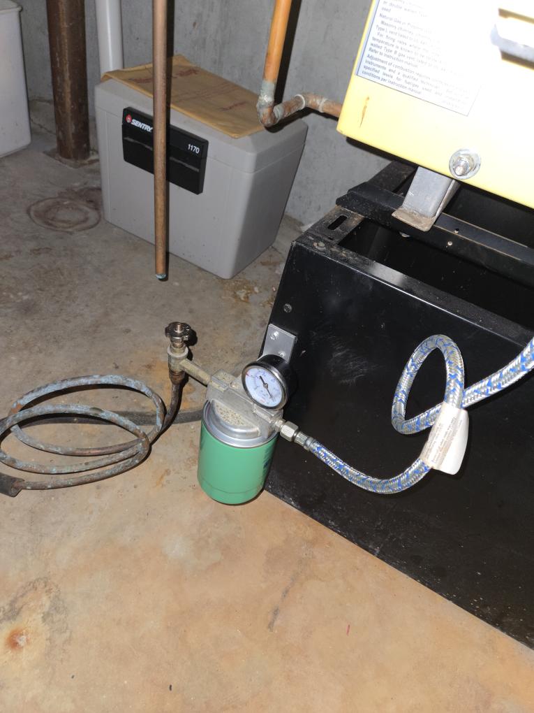 Completed the oil boiler maintenance today. I replaced both oil filters, pump strainer with the gasket and the nozzle. I checked all the boiler accessories and everything looked good. Lastly I ran the boiler and performed a combustion analyzer test that checks the unit's CO, CO2  and oxygen levels. The boiler was running great. 